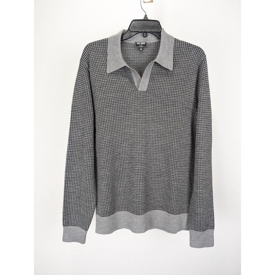 Todd Snyder o1rshd1 CC20 Long Sleeve Polo Shirt in Gray Size US S / EU 44-46 / 1 - 1 Thumbnail
