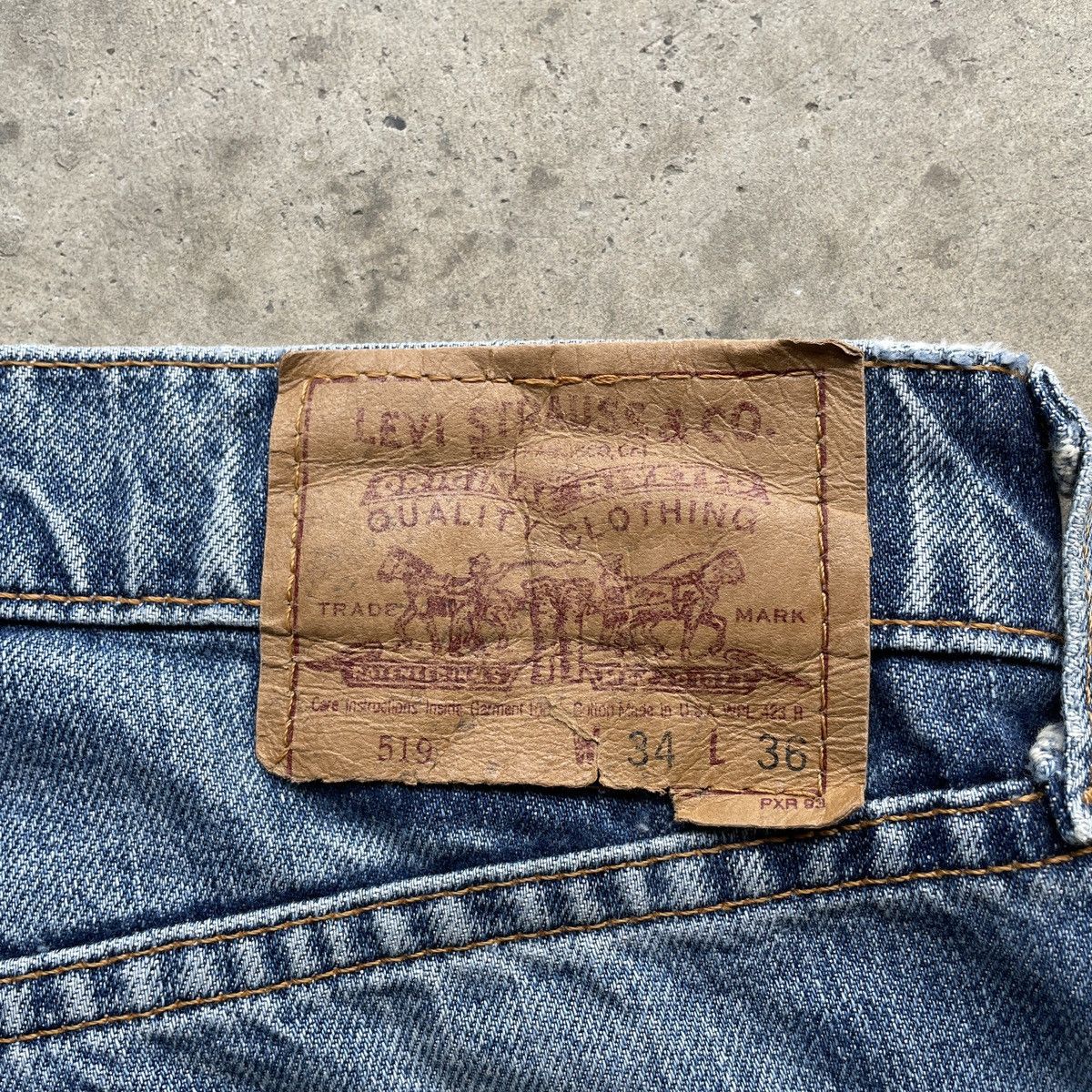 Jean × Levi's Vintage Clothing × Vintage Vintage Levi’s 519 Distressed Jeans Denim Pants Faded W32x29 Size US 32 / EU 48 - 11 Thumbnail