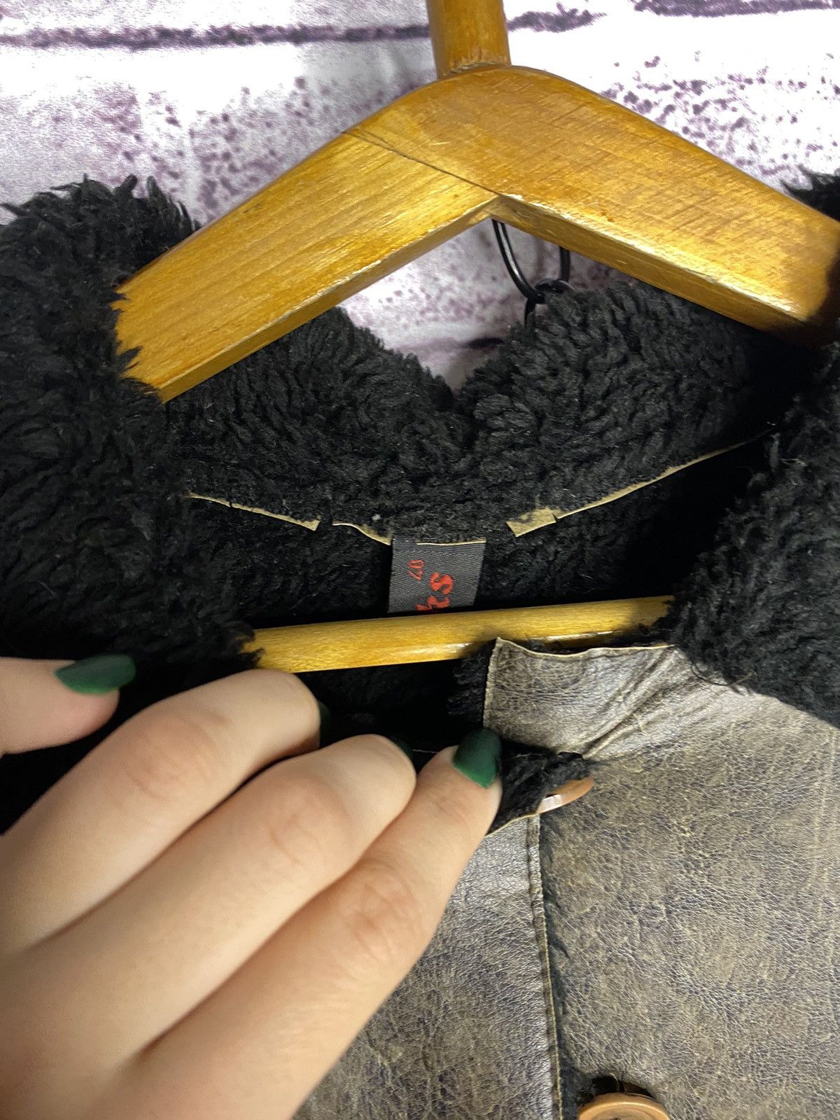 Other Women's sheepskin coat made of genuine leather avant garde Size S / US 4 / IT 40 - 6 Thumbnail
