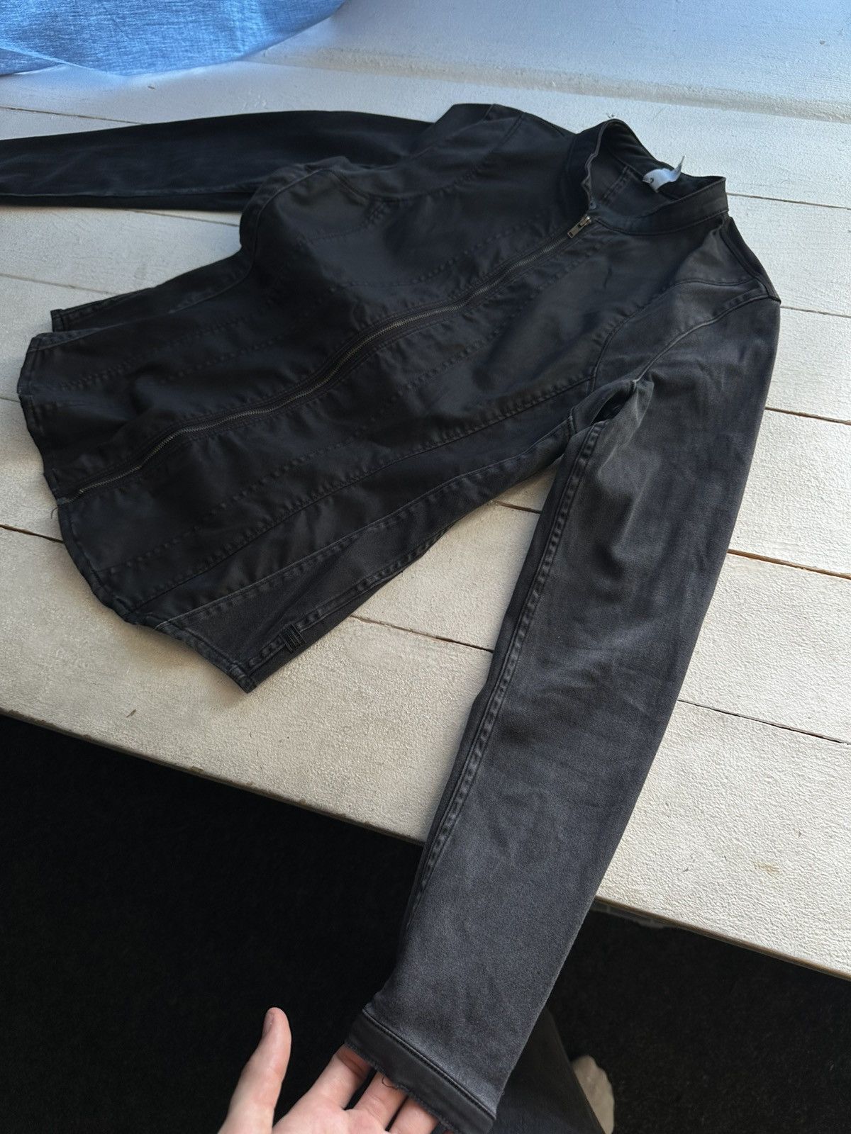 G-Star 🚨 G STAR RAW WMN Y2K Vintage Denim Zip Racing Jacket Size M / US 6-8 / IT 42-44 - 2 Thumbnail