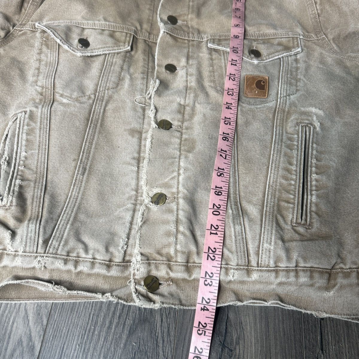 Carhartt Carhartt distressed trucker jacket Size US L / EU 52-54 / 3 - 9 Thumbnail