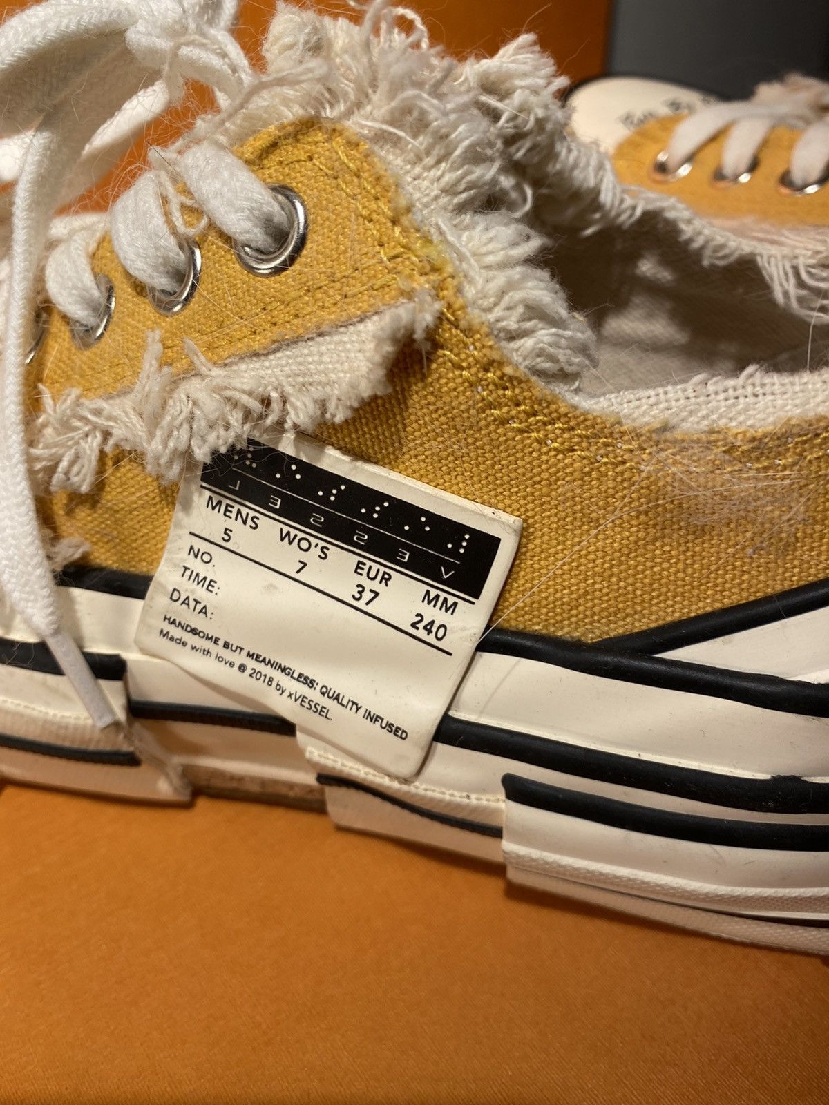 image of Xvessel G.o.p Shoes in Yellow, Men's (Size 5)