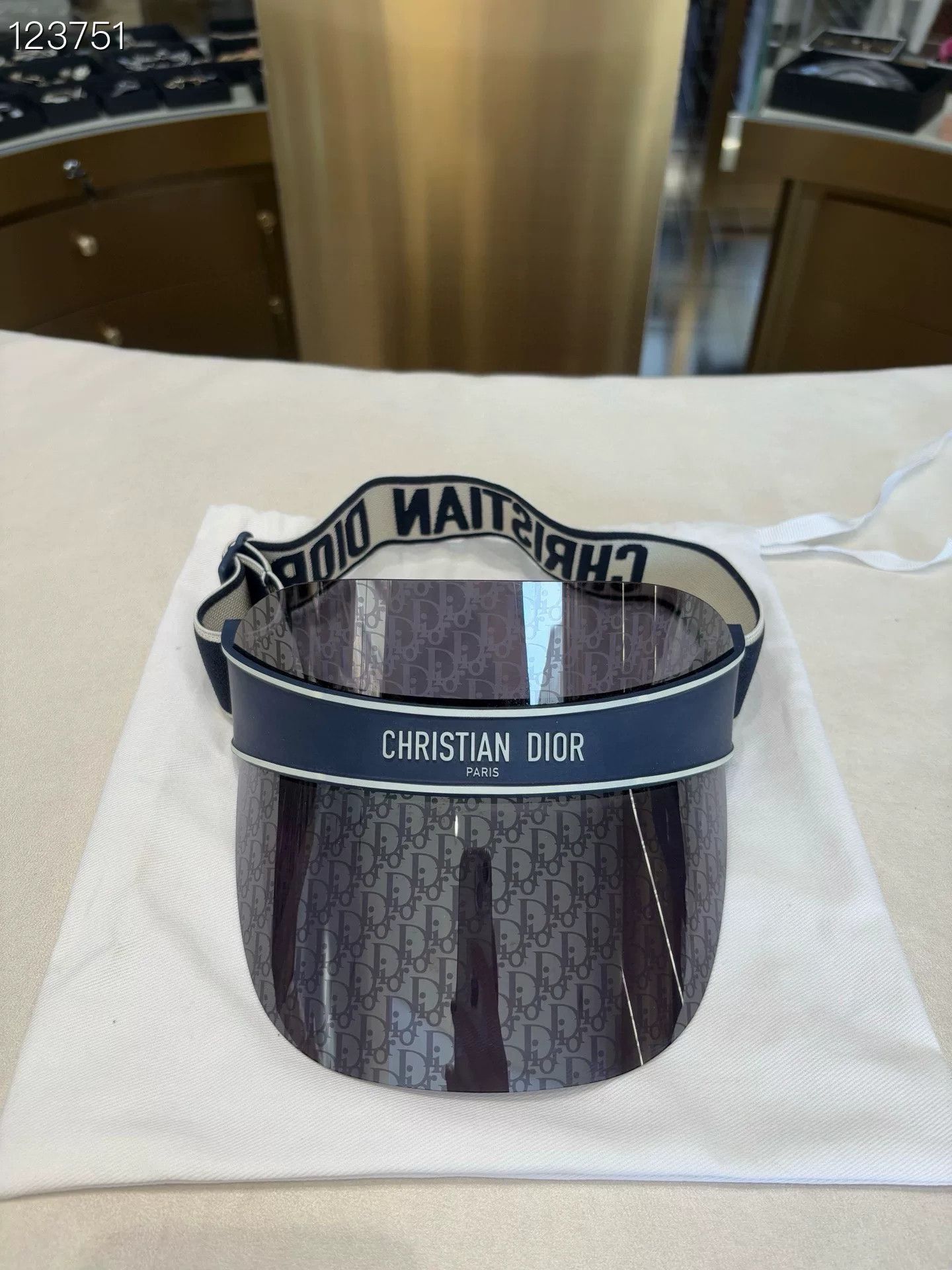 Dior Dior Logo Visor Hat Size ONE SIZE - 1 Thumbnail