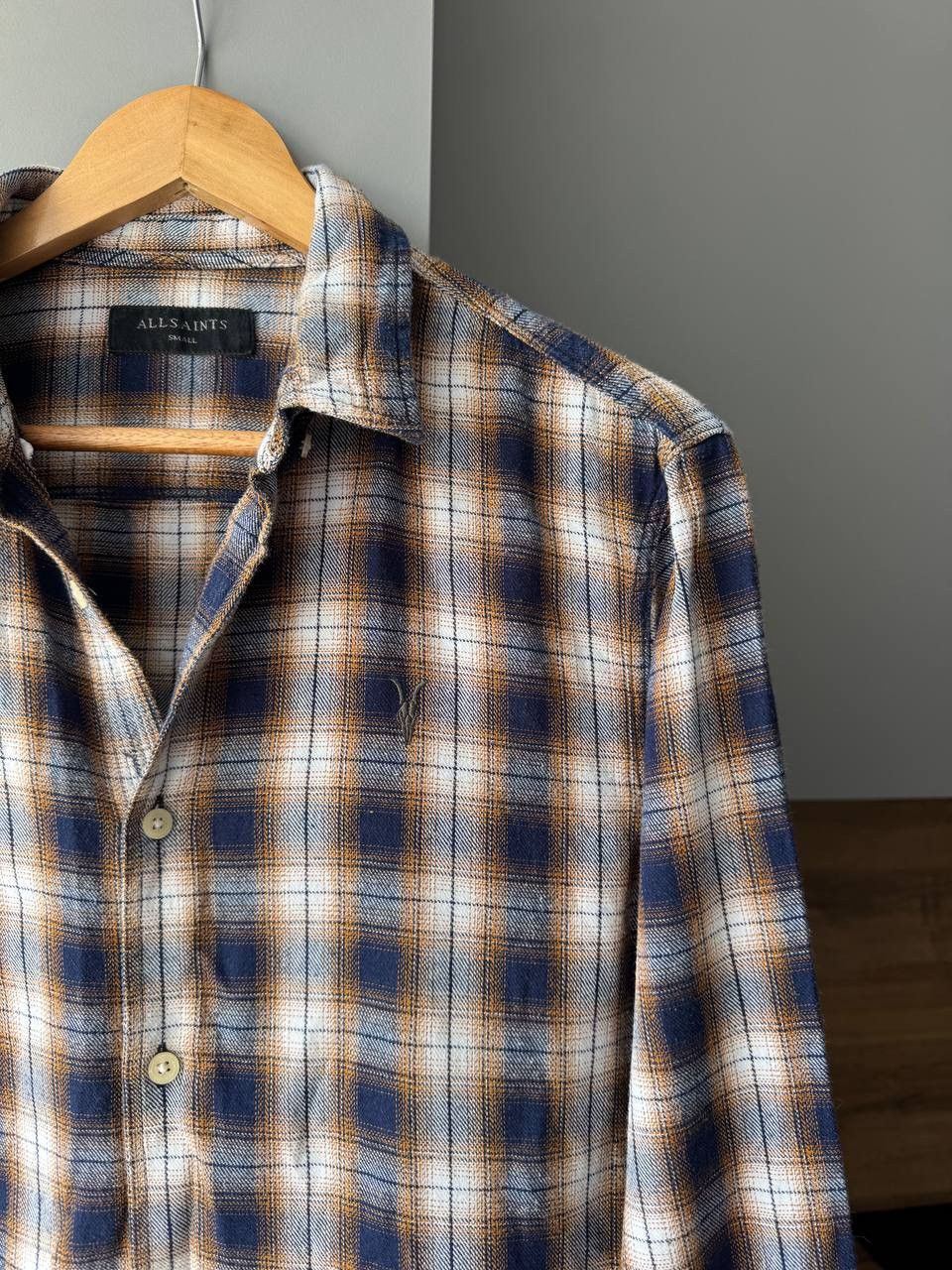 Allsaints All Saints Halleck Cotton Check Shirt Size Small Size US S / EU 44-46 / 1 - 2 Thumbnail
