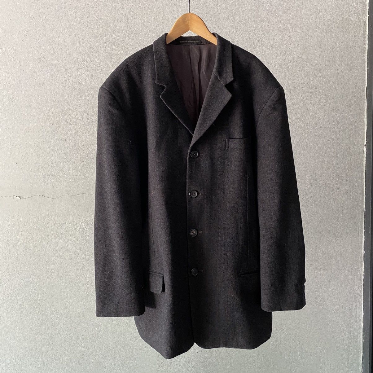 Y's × Yohji Yamamoto Y's for men YOHJI YAMAMOTO Dark Grey Wool Blazer Size 40R - 1 Thumbnail