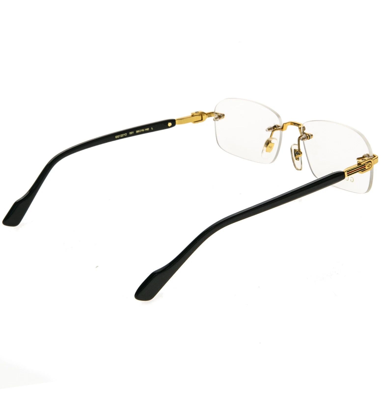 Gucci GUCCI GG1221O 1221 Black Classic Narrow Eyeglasses 001 Size ONE SIZE - 5 Thumbnail