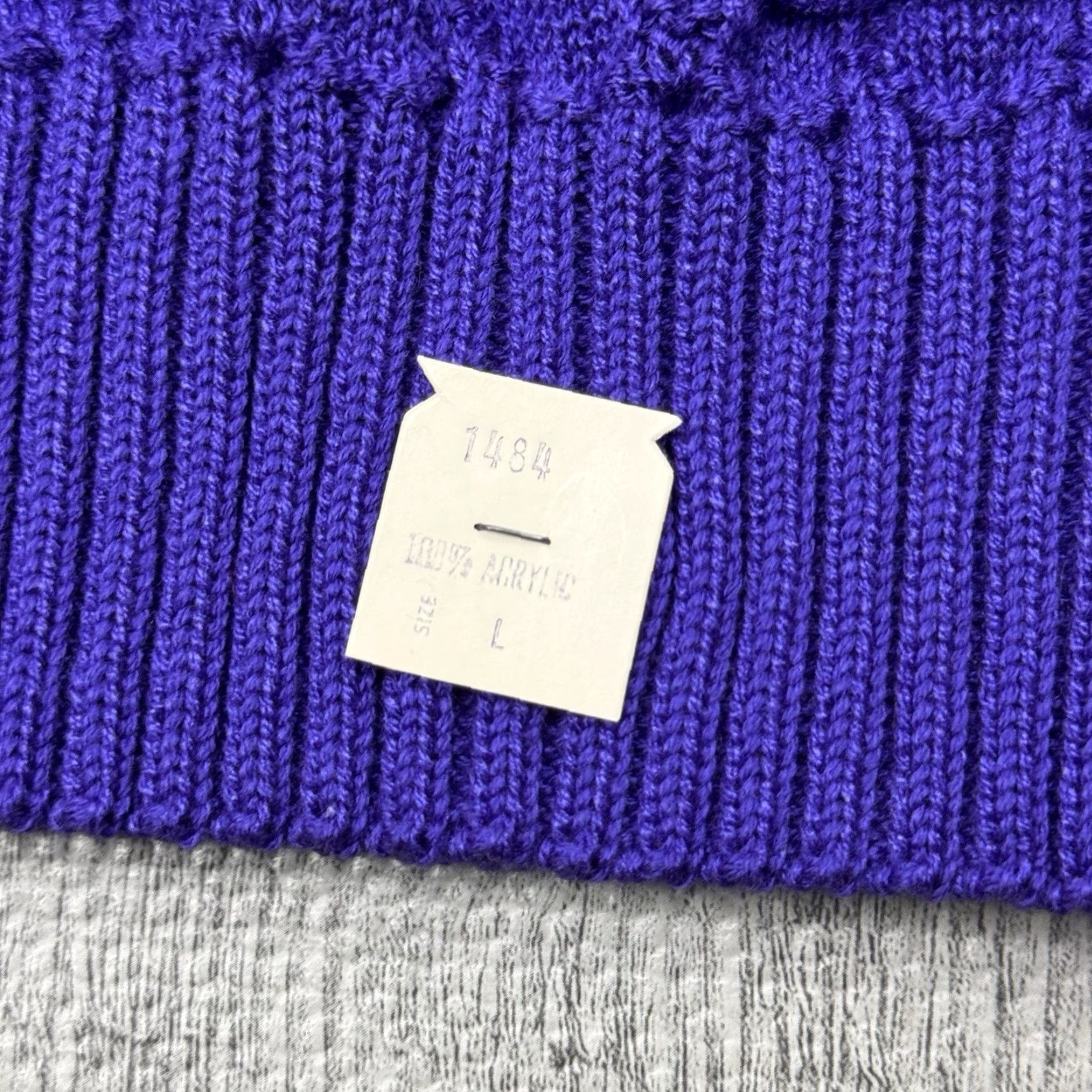Vintage VINTAGE Charlene Charles Floral Knit Mock Neck Sweater Womens L Purple 80s 90s Garden Size L / US 10 / IT 46 - 3 Thumbnail