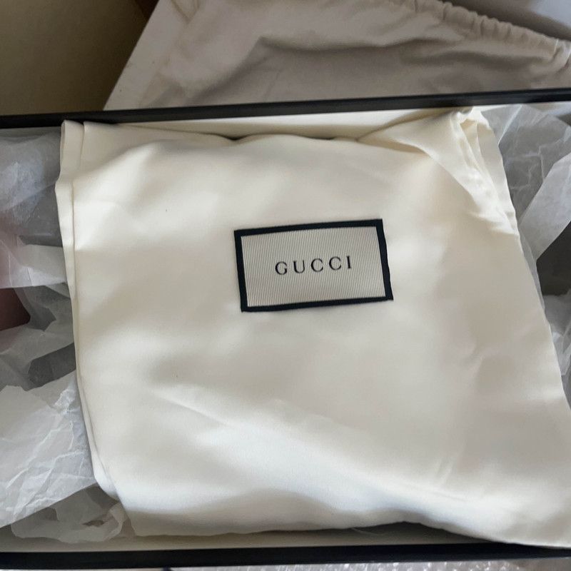 Gucci Gucci Ace Black Leather Low-Top Sneakers - Size US 9 / EU 42 - 8 Thumbnail