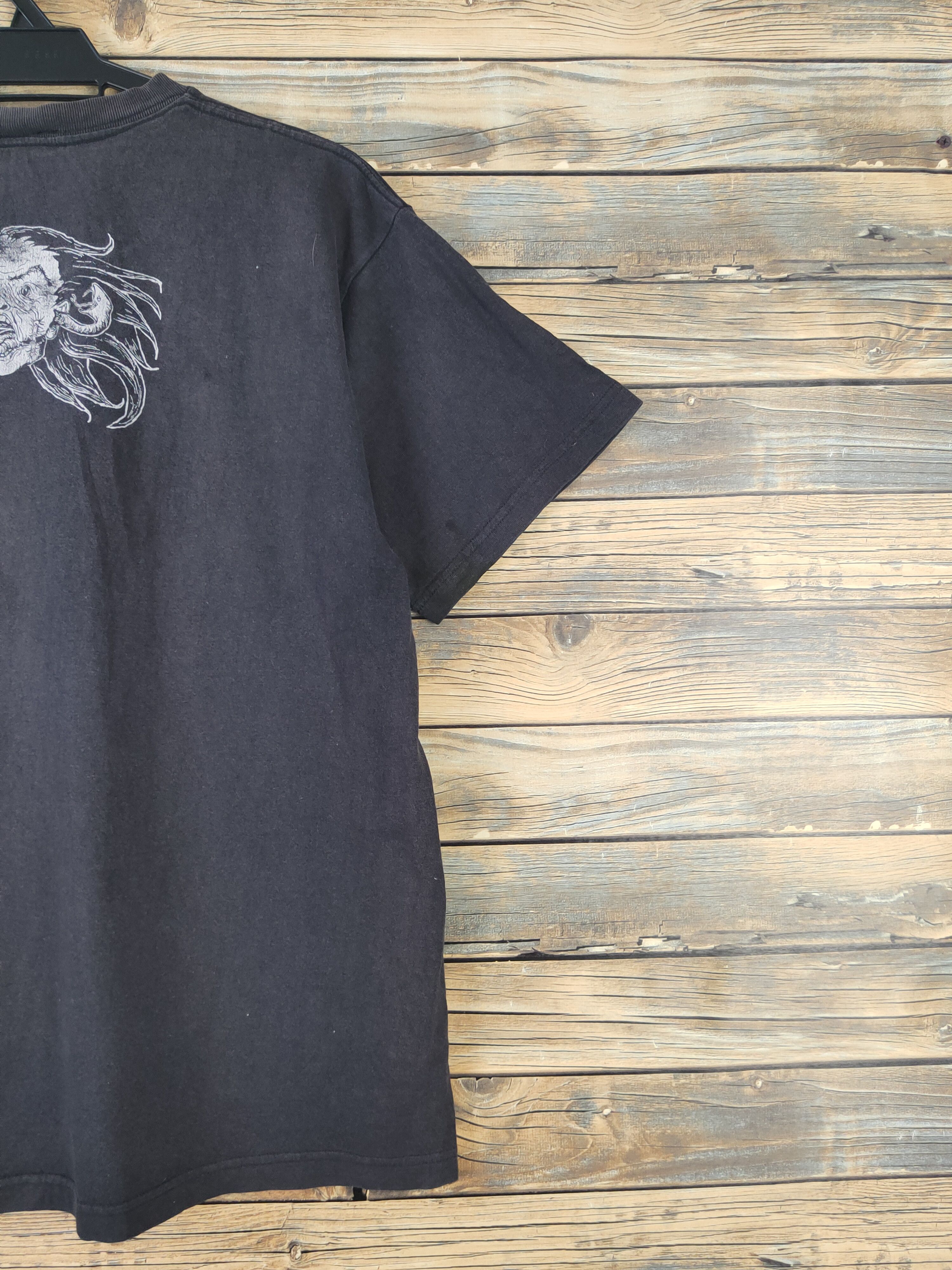 Japanese Brand × Vintage A.W.K Black Faded Short Sleeve T-shirts #632 Size US L / EU 52-54 / 3 - 10 Thumbnail