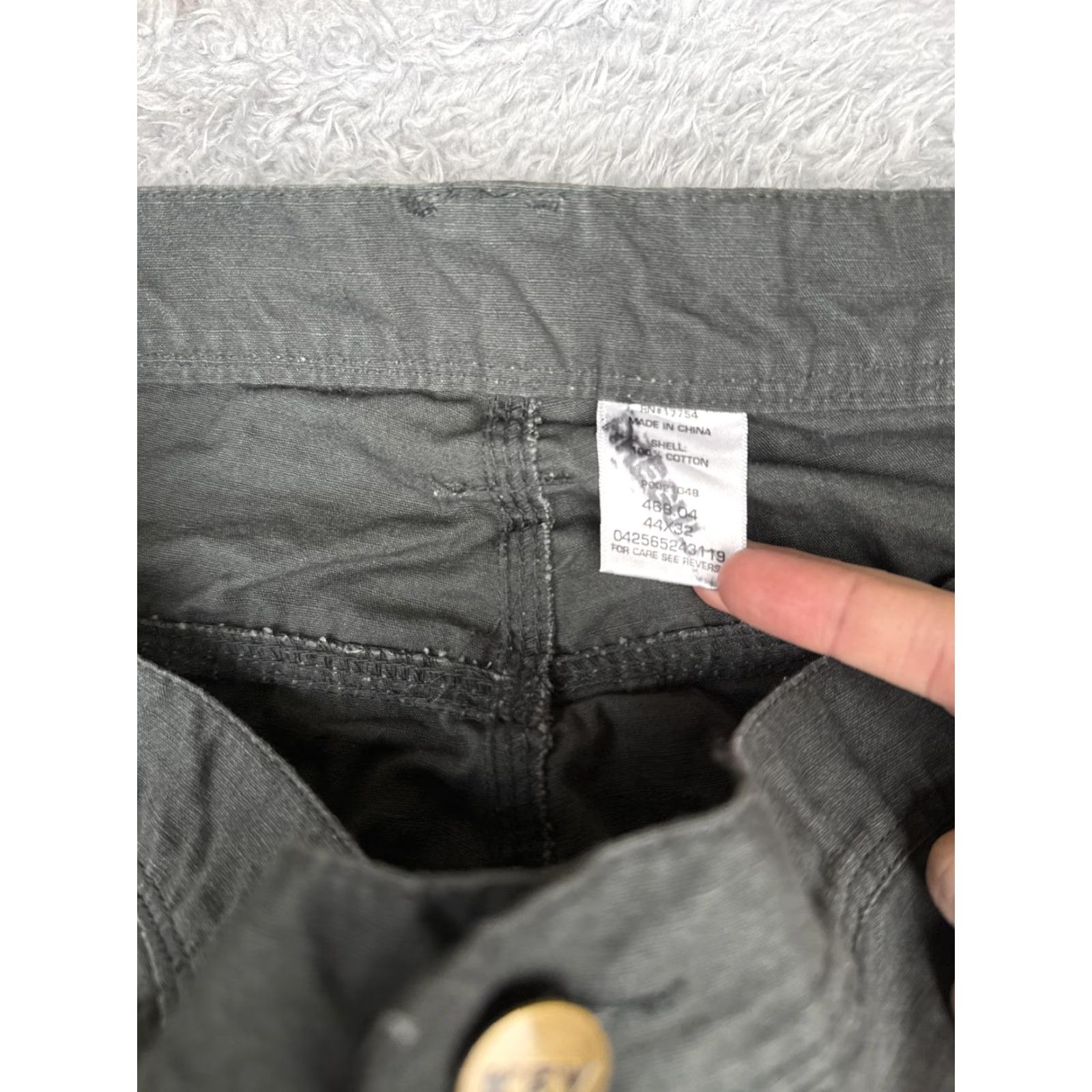 Vintage KEY Key Industries Work Pants Mens 44x32 Gray Carpenter Utility Twill Size US 44 / EU 60 - 6 Thumbnail