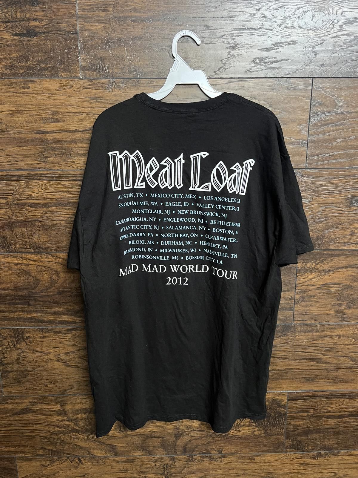 Hanes Meat Loaf Singer Cross T-shirt Mad Mad World Tour 2012 Tee L Size US L / EU 52-54 / 3 - 2 Thumbnail