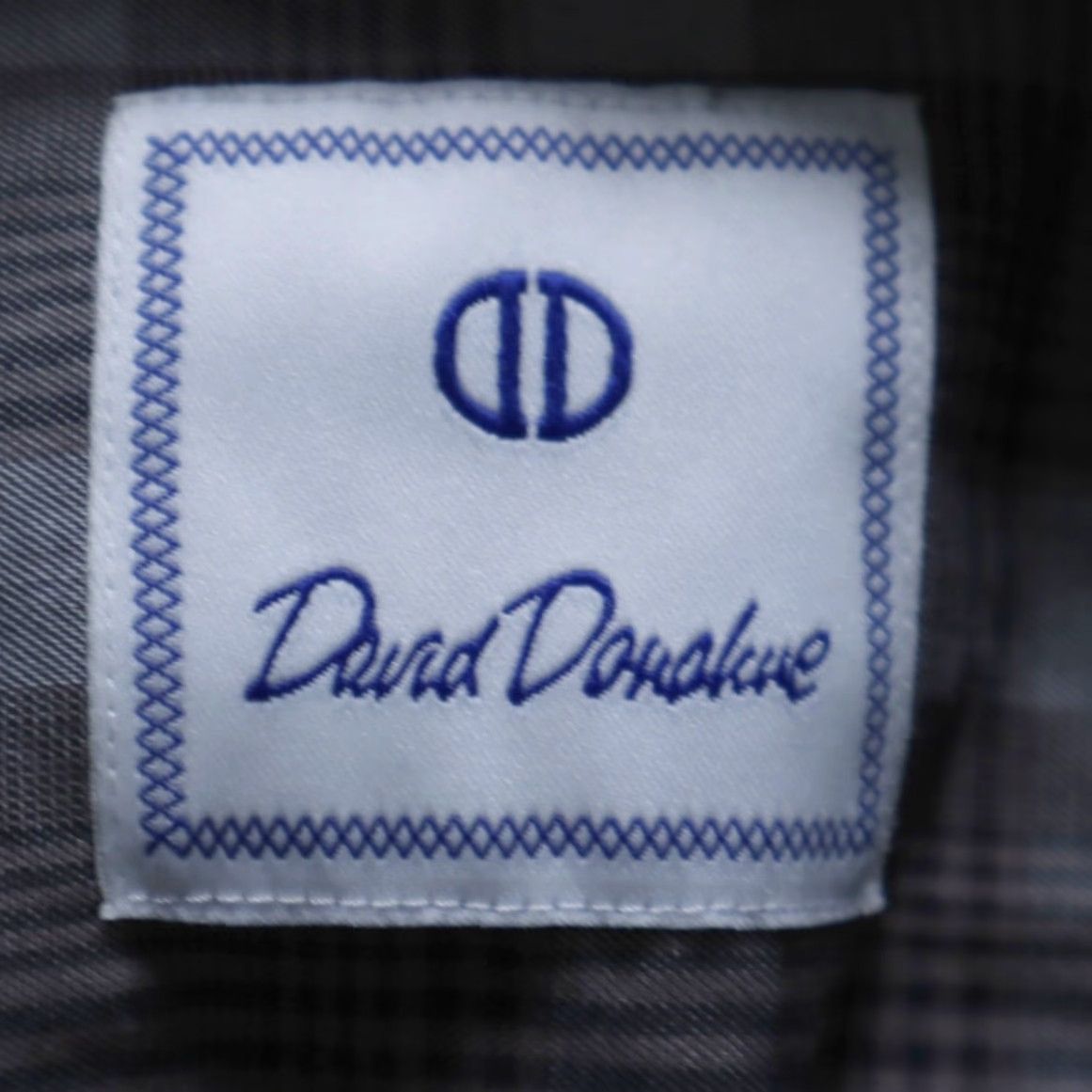 David Donahue David Donahue Cotton Gingham Long Sleeve Button Up Shirt Brown Men's 2XL Size US XXL / EU 58 / 5 - 5 Thumbnail