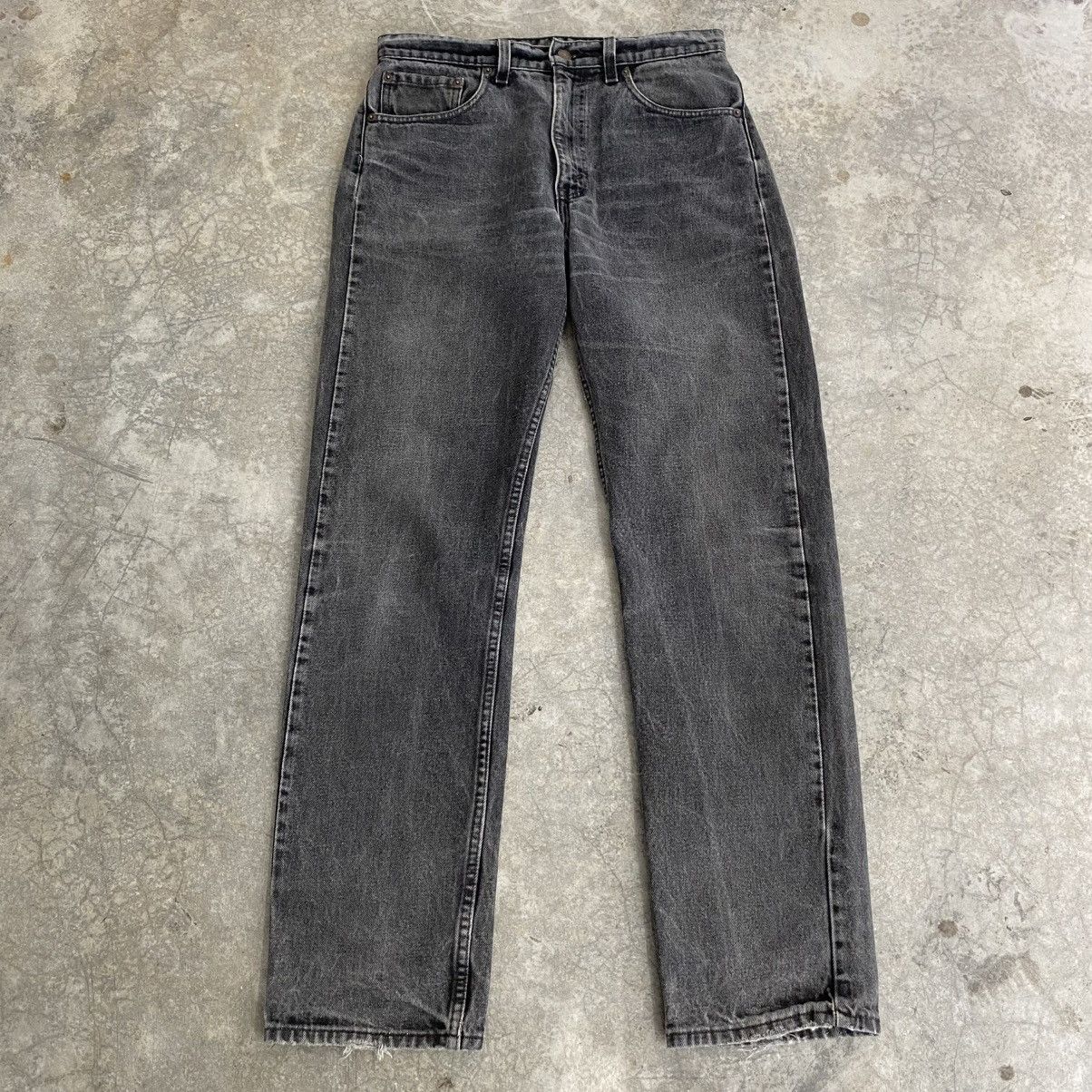 Levi's Vintage 90’s Levis 505 Faded Black Straight Leg Denim Size US 32 / EU 48 - 2 Thumbnail