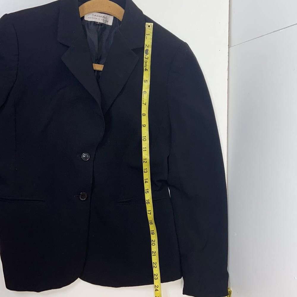 Elie Tahari Tahari l Black Fitted Blazer Size 6 Size M / US 6-8 / IT 42-44 - 7 Thumbnail