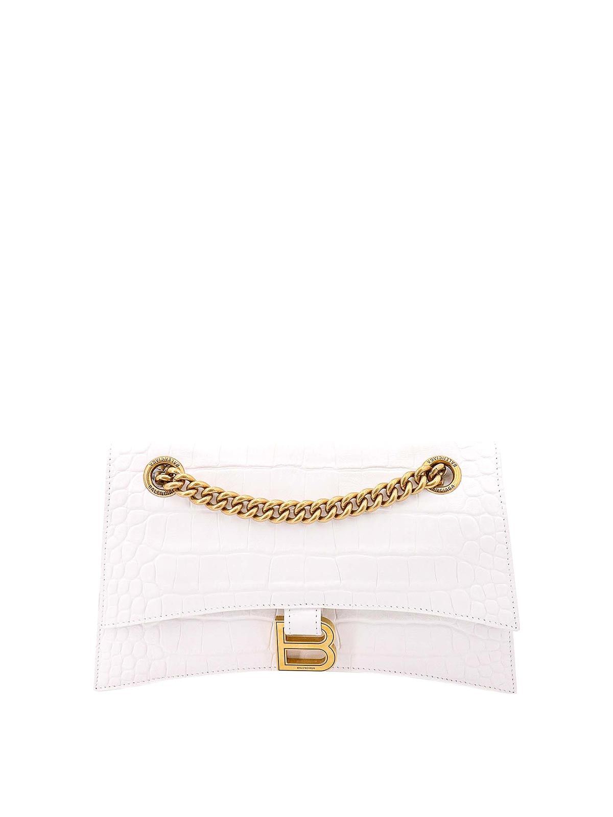 Balenciaga o1srvl11e1125 Size: OS / Crush Small Chain Bag Crocodile Size ONE SIZE - 1 Thumbnail