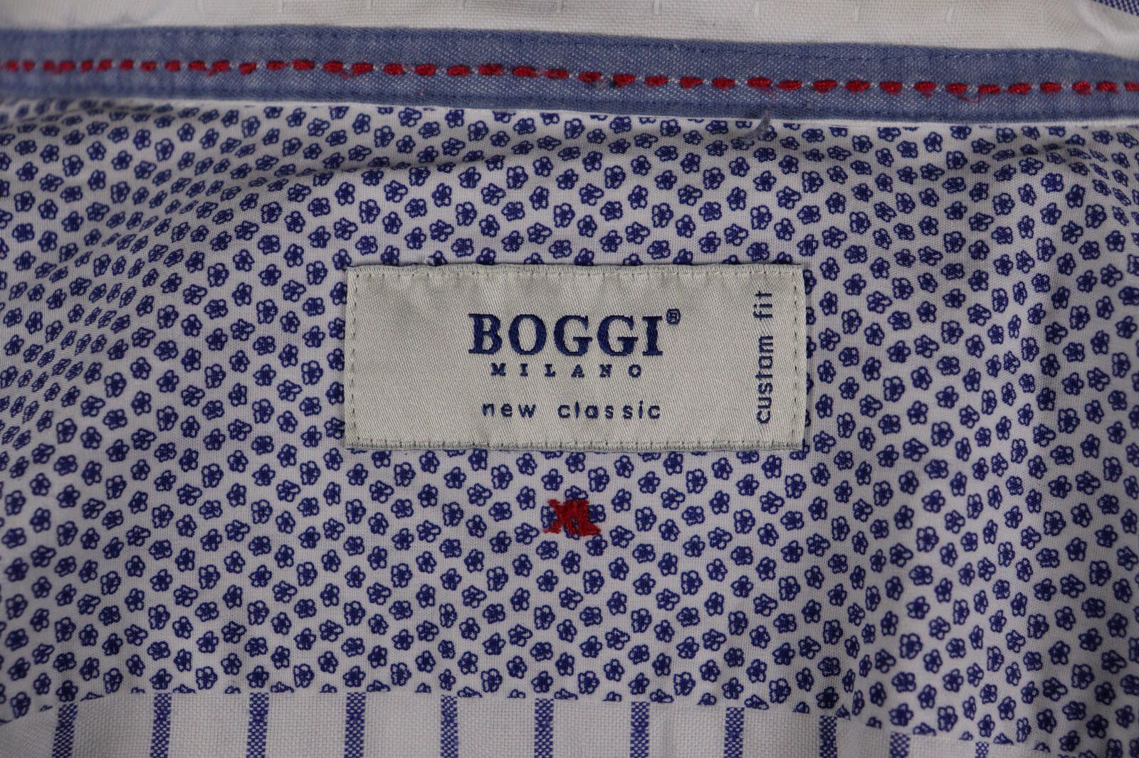 Designer Boggi Milano New Classic Custom Fit Stripe Shirt Size XL Size US XL / EU 56 / 4 - 10 Thumbnail