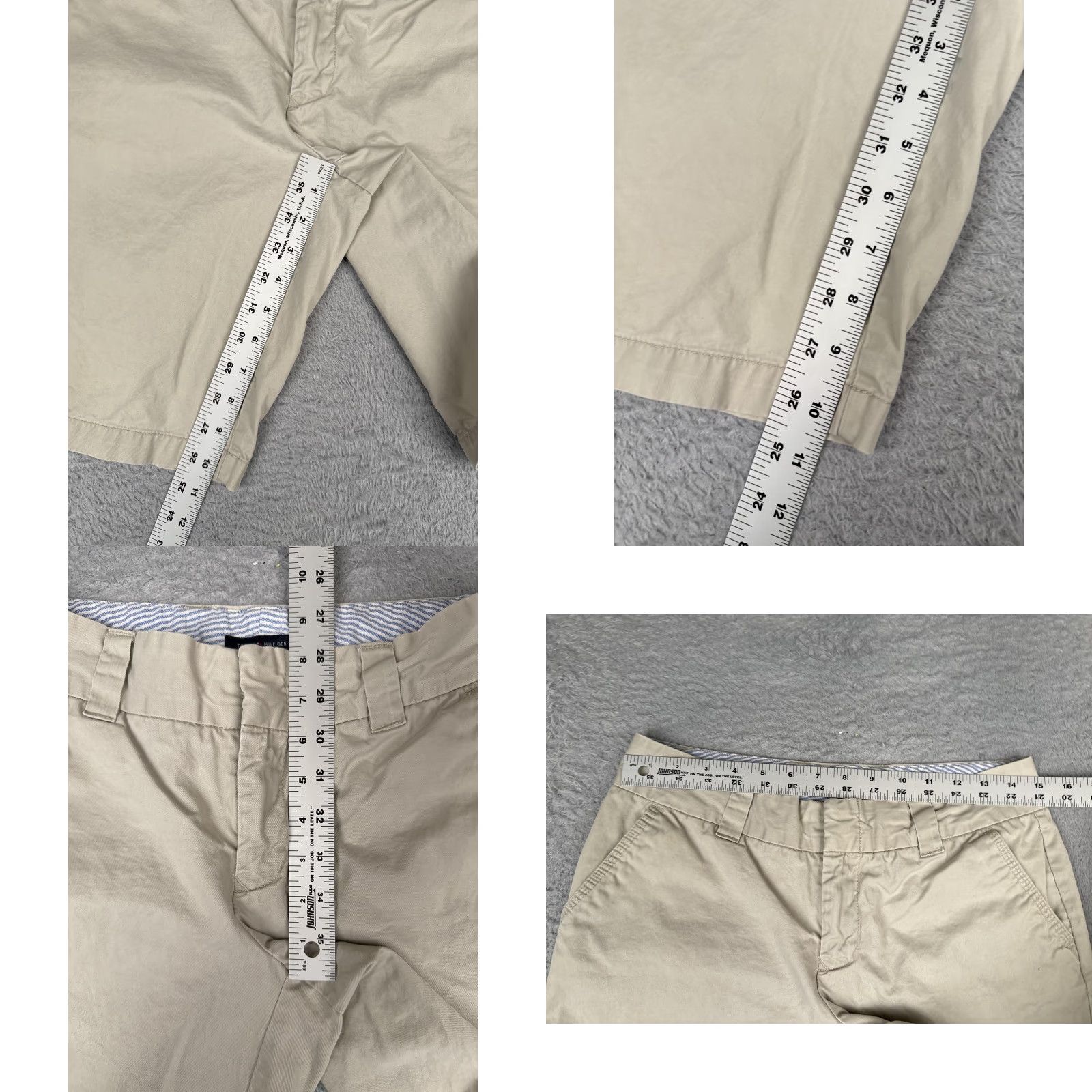 Tommy Hilfiger Tommy Hilfiger Shorts Womens 6 Beige Chino Twill Flat Front Casual Summer 28x10 Size 28" / US 6 / IT 42 - 8 Thumbnail
