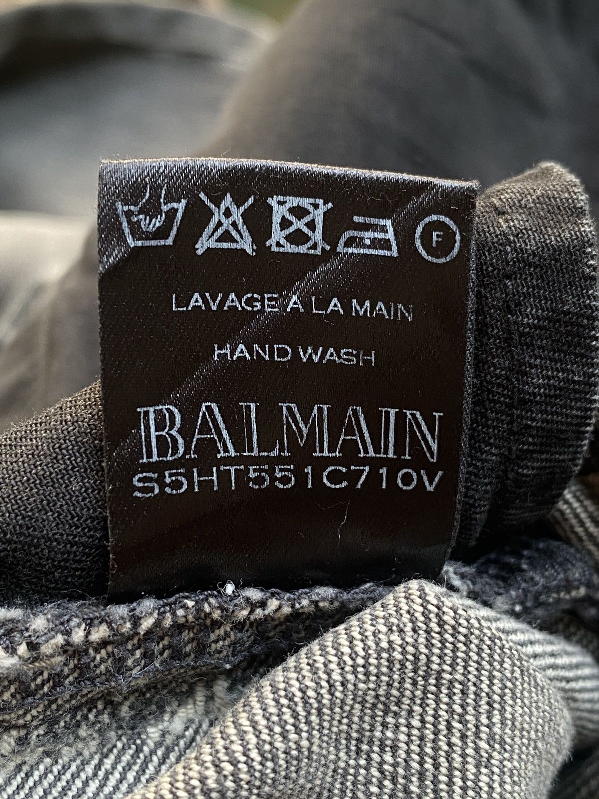 Balmain Balmain - Distressed Biker Jeans Denim Gray Size US 32 / EU 48 - 10 Thumbnail
