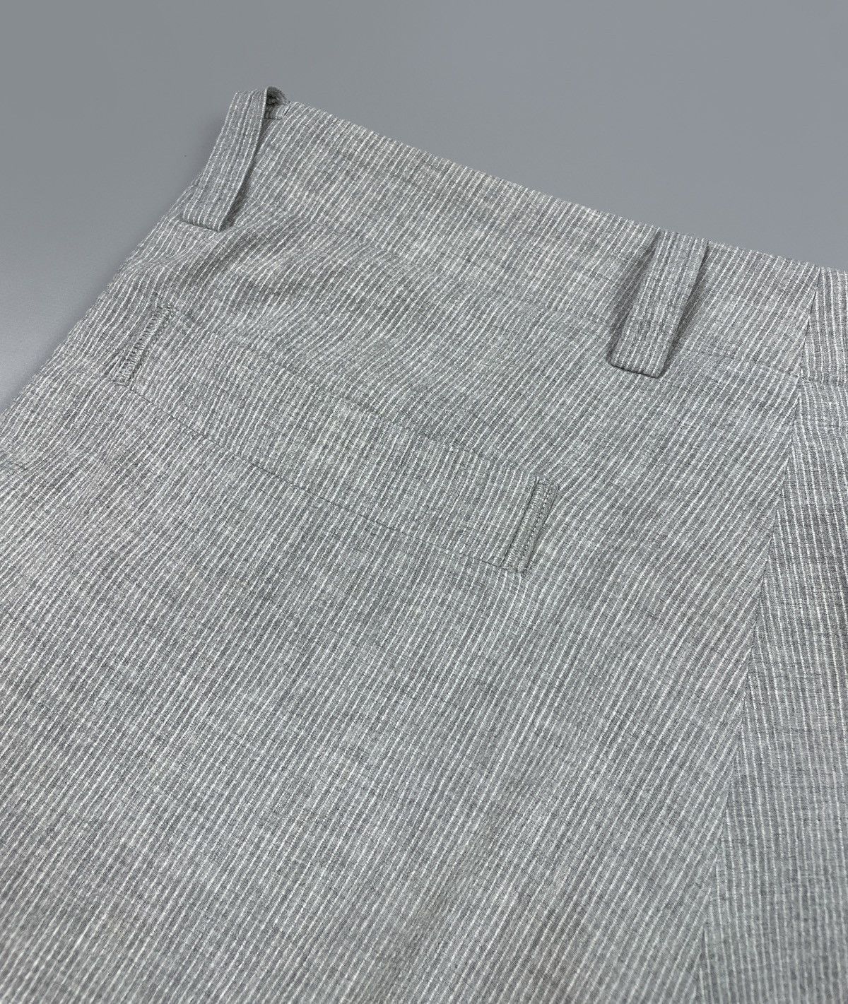 Issey Miyake Men’s AW91 ISSEY MIYAKE Seersucker Striped Grey Pants Size 3 Size US 30 / EU 46 - 6 Thumbnail