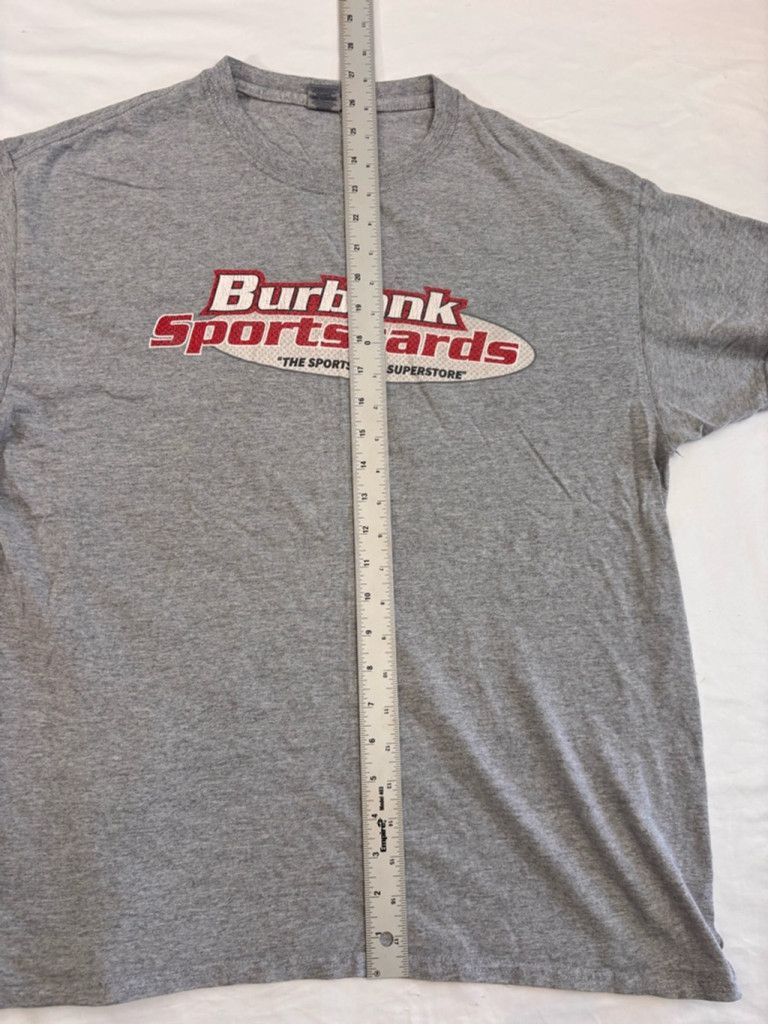 Gildan Men's Gildan T-shirt XL Gray Burbank Sportscards Size US XL / EU 56 / 4 - 4 Thumbnail