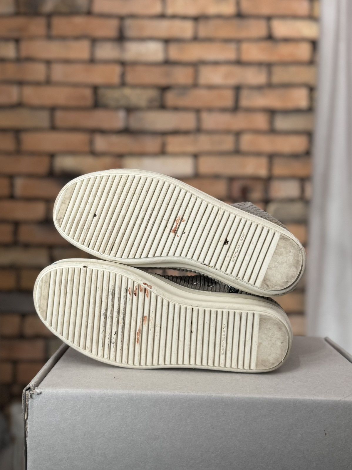 Rick Owens Drkshdw RICK OWENS RAMONES HIGH CARGO POCKET CORDUROY SHOES Size US 10 / EU 43 - 3 Thumbnail