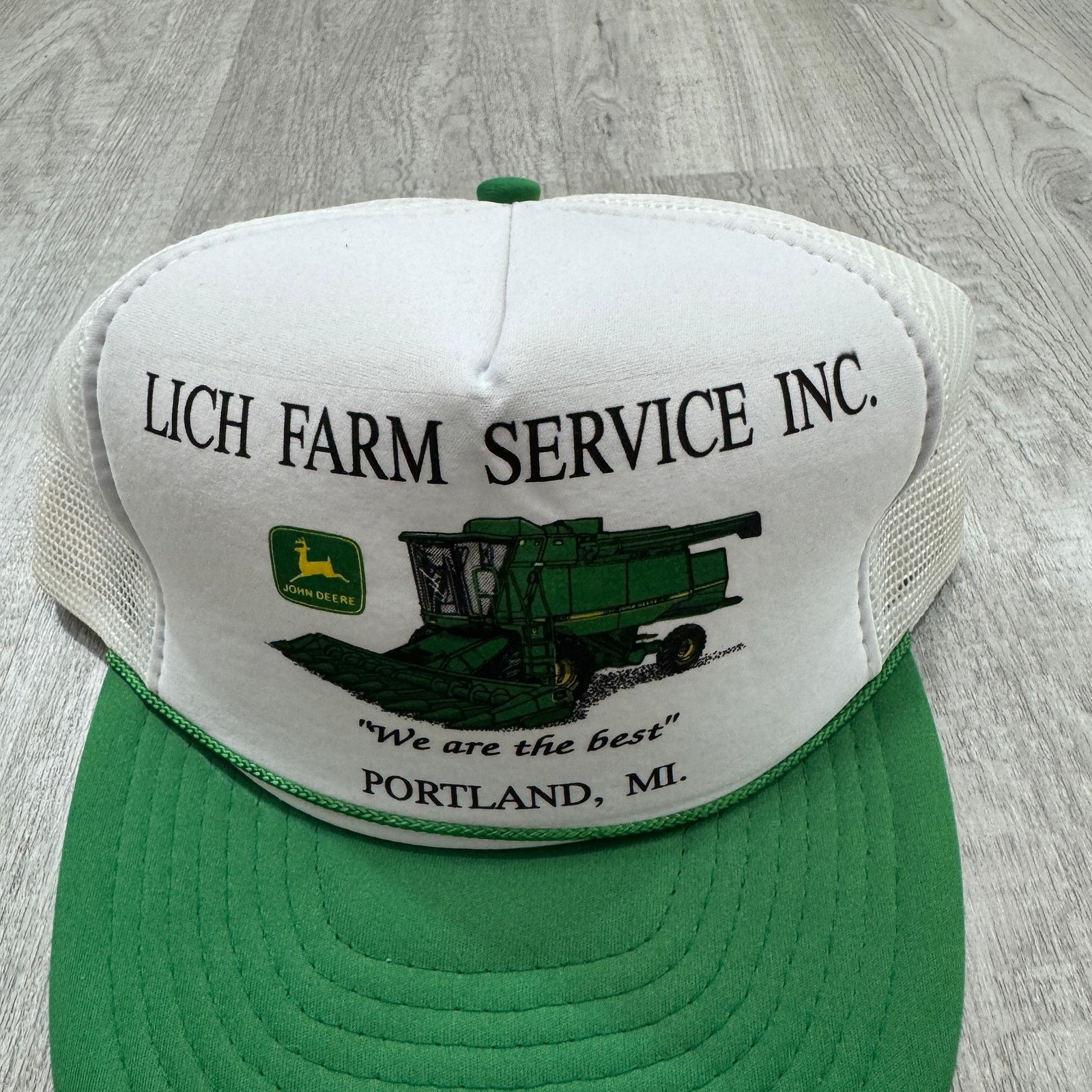 Vintage Vintage John Deere Lich Farm Service Snapback Hat 90s Size ONE SIZE - 2 Thumbnail