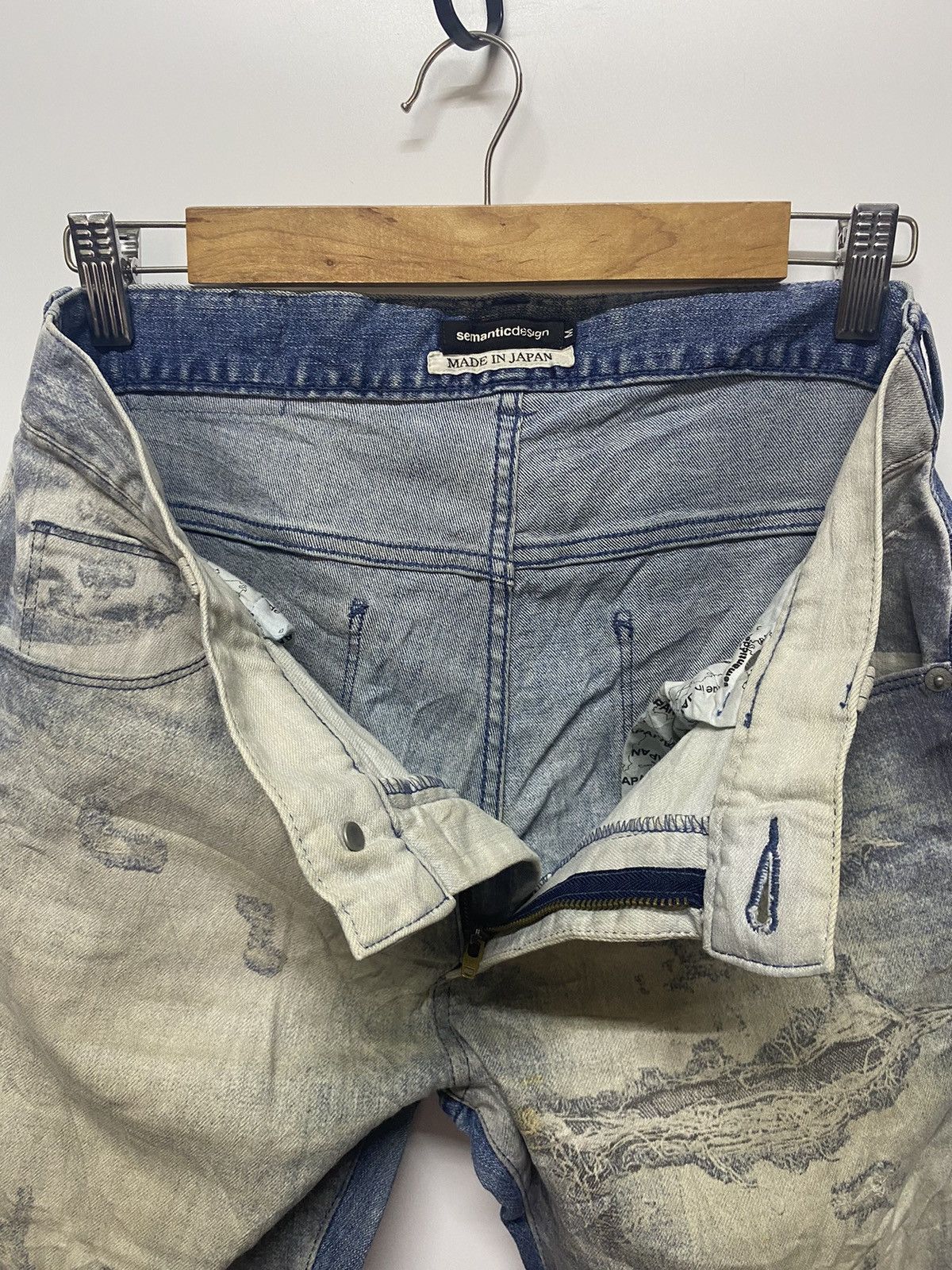 Hysteric Glamour Semantic Design Distressed Denim Stretch Jeans Art Size US 32 / EU 48 - 16 Thumbnail
