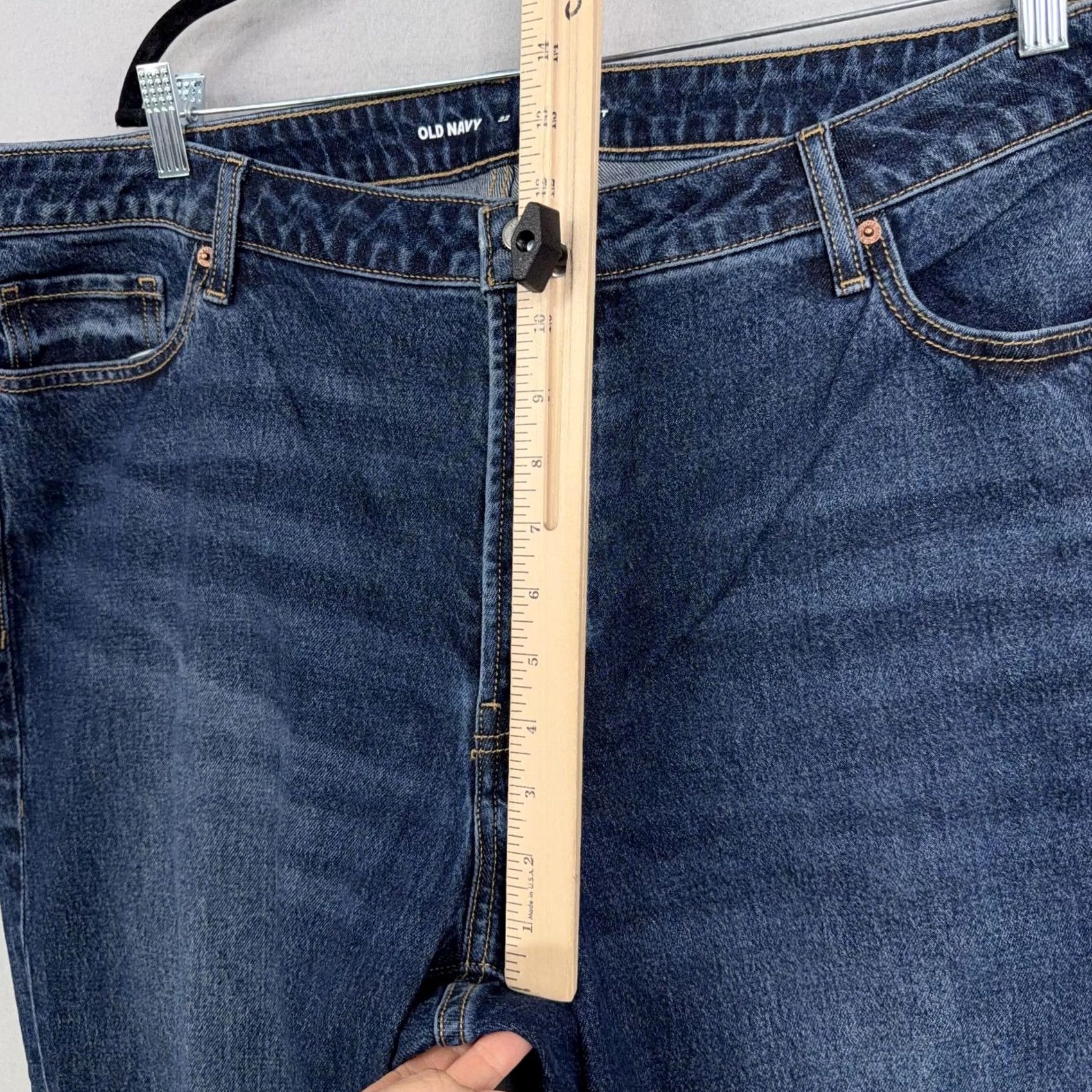Old Navy Old Navy Womens Plus Size 22 OG Straight Jeans High Rise Crop Stretch Denim NWT Size 40" / US 18 - 6 Thumbnail