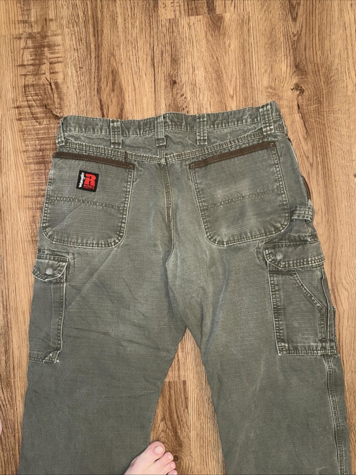 Wrangler Wrangler RIGGS Workwear Ranger Cargo Pants Flannel Lined Size US 35 - 8 Thumbnail