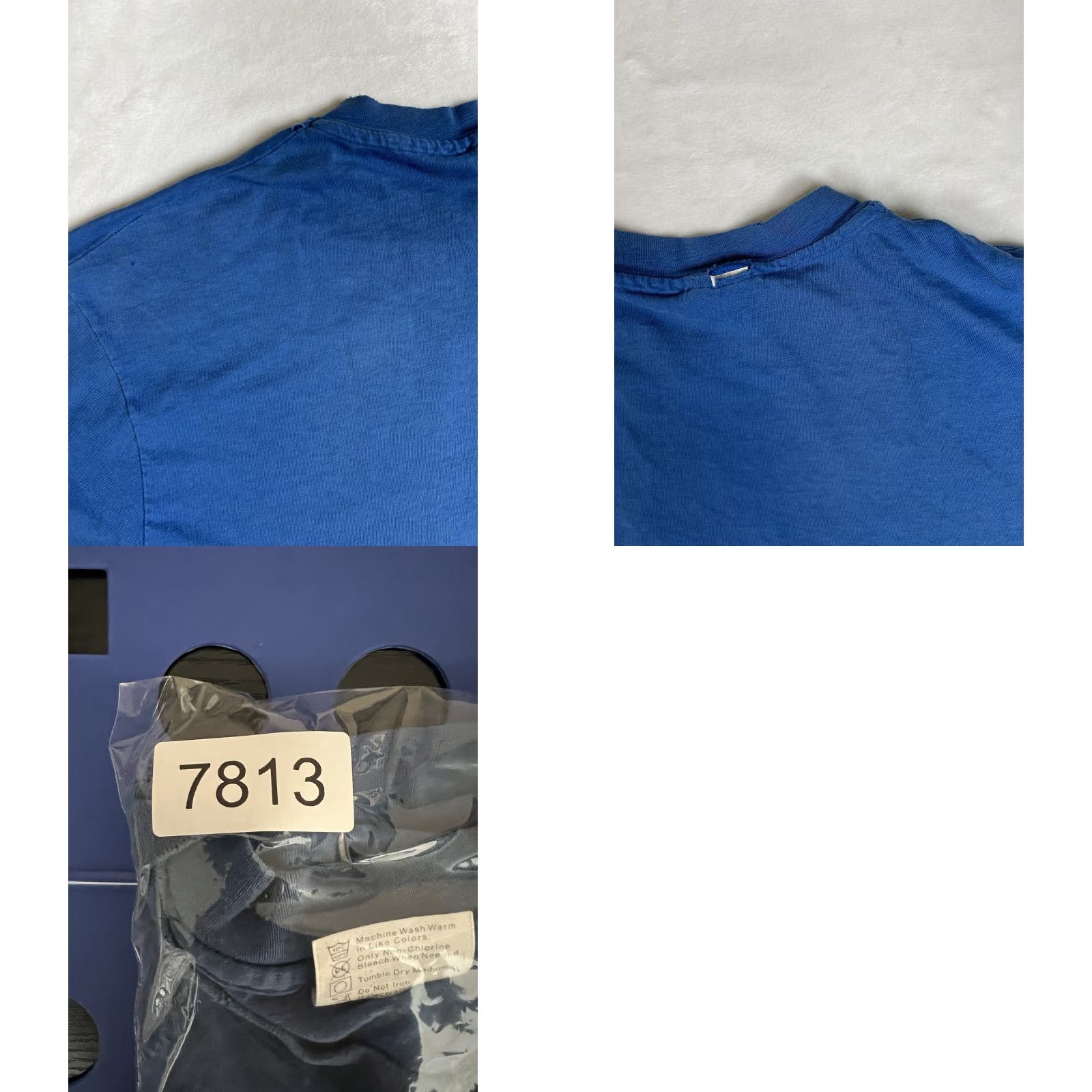 Hanes VINTAGE Hanes T-Shirt Lake Tahoe Short Sleeve Blue XL USA 90s Ski Stitch Men Reads Read Size US XL / EU 56 / 4 - 9 Thumbnail