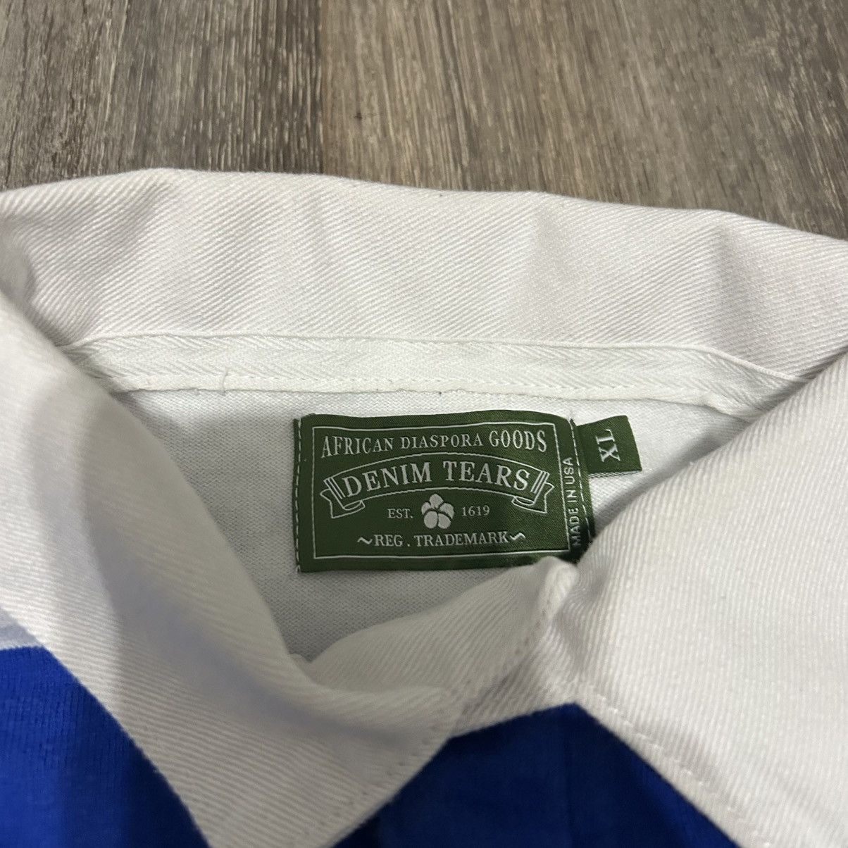 DENIM TEARS DENIM TEARS RUGBY SHIRT Size US XL / EU 56 / 4 - 5 Thumbnail