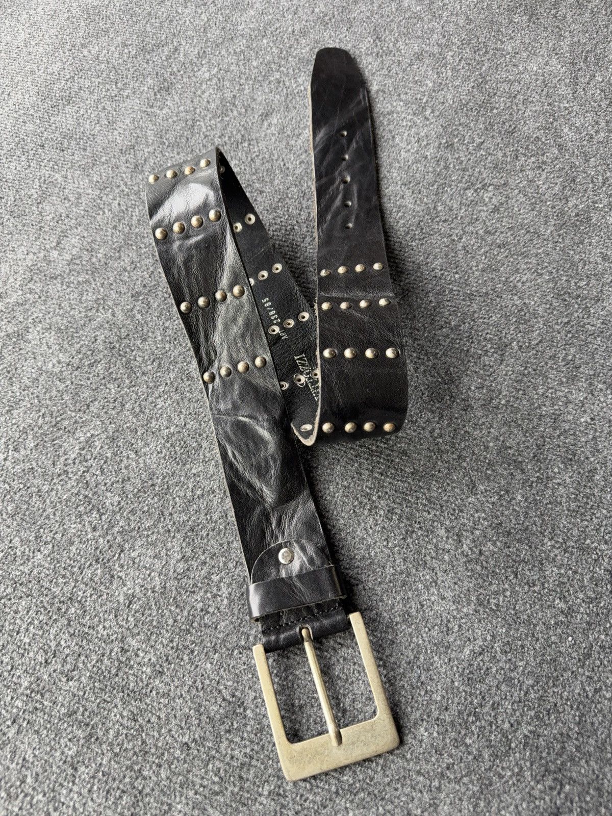 Japanese Brand Vintage Avant Garde Studded Leather Belt Punk Grunge Y2K Size ONE SIZE - 1 Thumbnail
