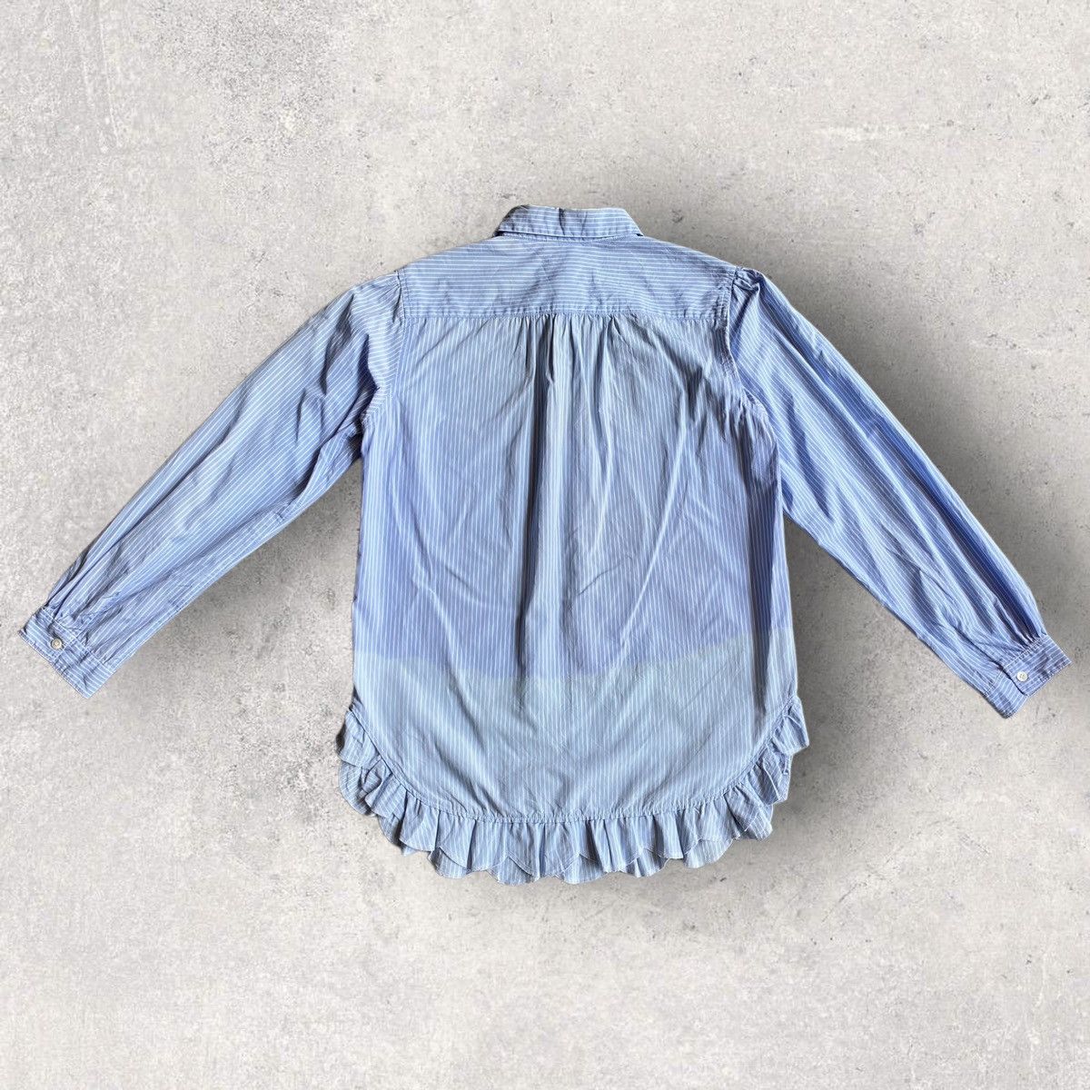 Comme des Garcons Comme Comme Blue Stripe Dip-dye Shirt Size XS / US 0-2 / IT 36-38 - 4 Thumbnail