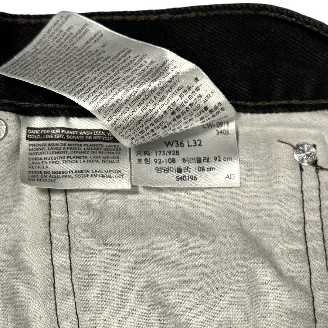 Levi's Levis Jeans Mens 36x32 Black Regular Fit Straight Leg Denim Cotton 505 Levi's Jeans Mens 36x32 Black Regular Fit Straight Leg Denim Cotton 505 Size US 36 / EU 52 - 6 Thumbnail