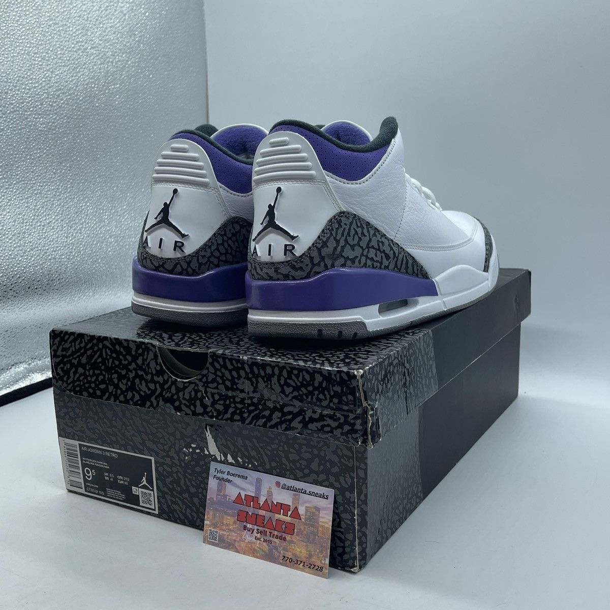 Jordan Brand Air Jordan 3 dark iris Size US 9.5 / EU 42-43 - 5 Thumbnail