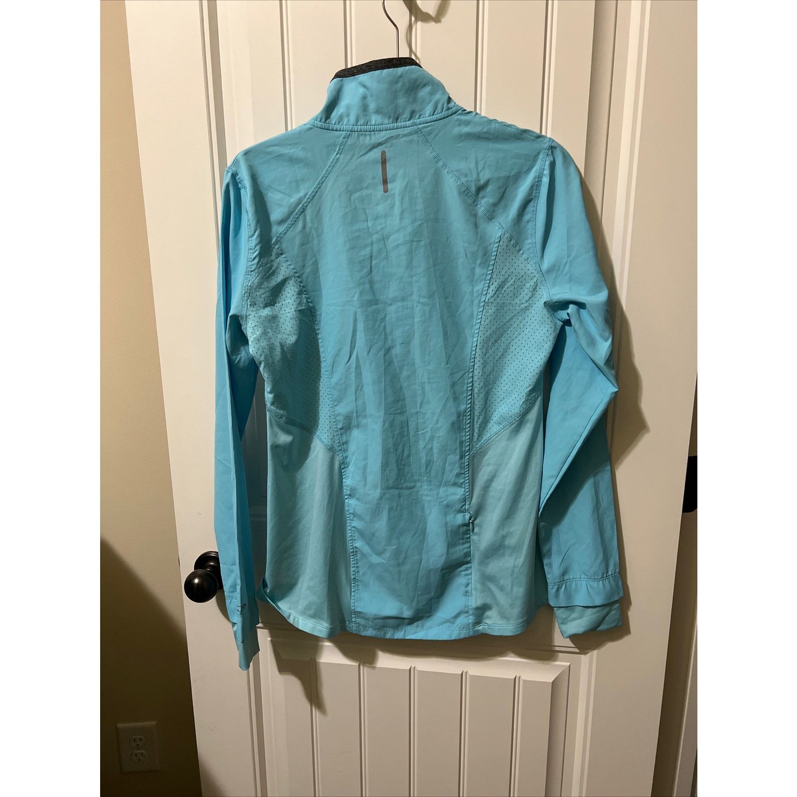 Champion Long Sleeve Full Zip Pullover Light Blue Jacket Pockets Size M / US 6-8 / IT 42-44 - 8 Thumbnail