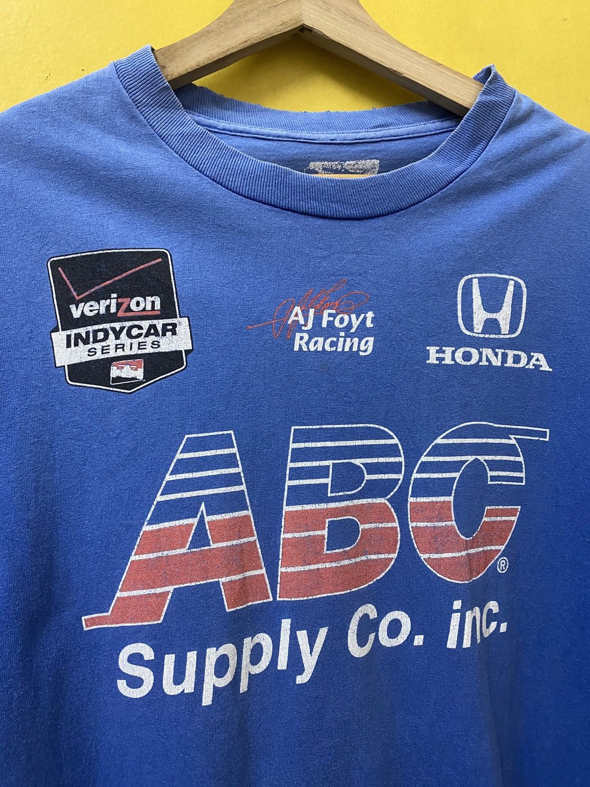 Honda Indycar Honda ABC Supply Co Inc Crewneck Tee Size US M / EU 48-50 / 2 - 3 Thumbnail