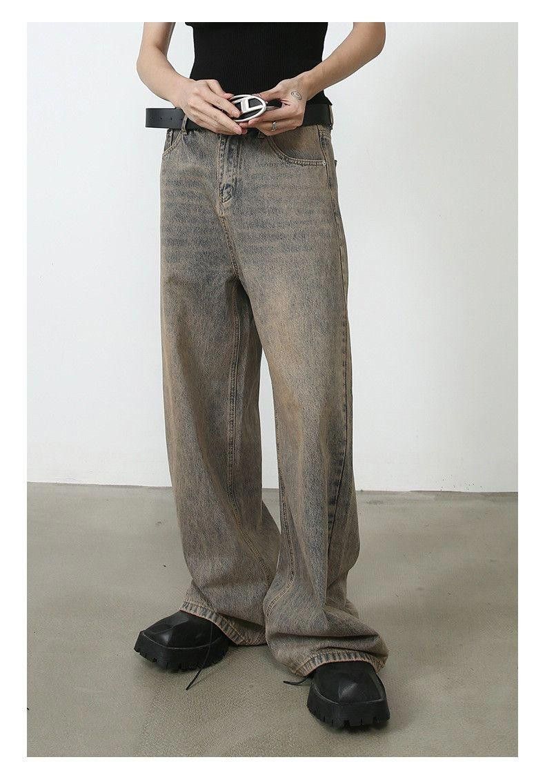 Jean Faded Gray Flared Denim Jeans, Stack Jeans Size US 30 / EU 46 - 2 Thumbnail