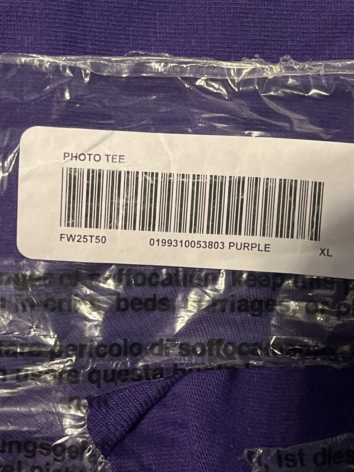 Supreme ‼️Supreme‼️ Playboi Carti Purple Tee Size US XL / EU 56 / 4 - 7 Thumbnail