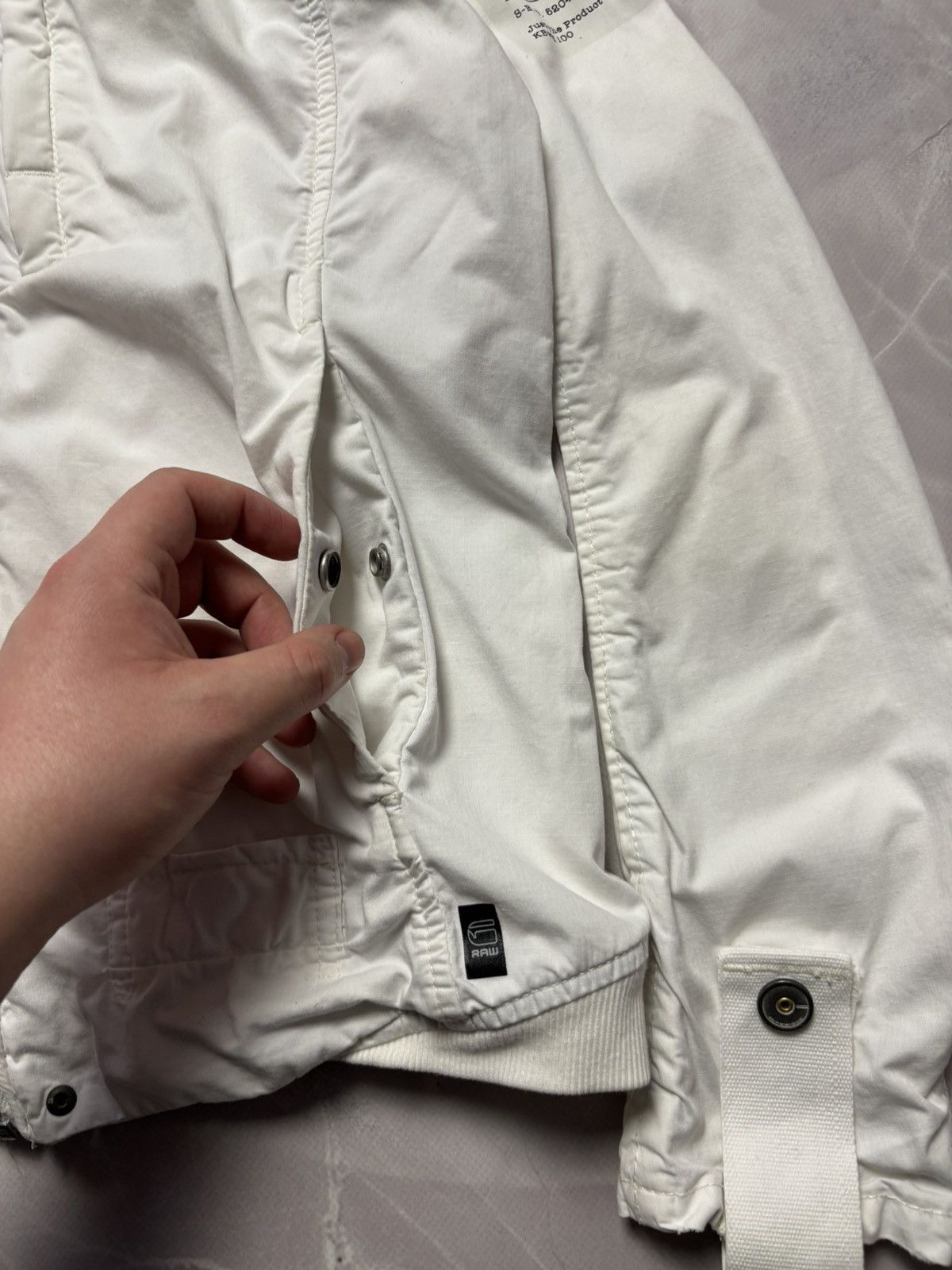 G-Star G-Star RAW Y2K 2000s Utility Military Jacket White Womens M Size M / US 6-8 / IT 42-44 - 5 Thumbnail