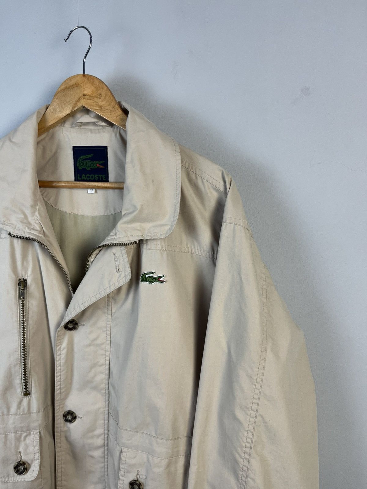 Lacoste Lacoste Vintage Y2K Cotton Work Jacket Size US L / EU 52-54 / 3 - 3 Thumbnail