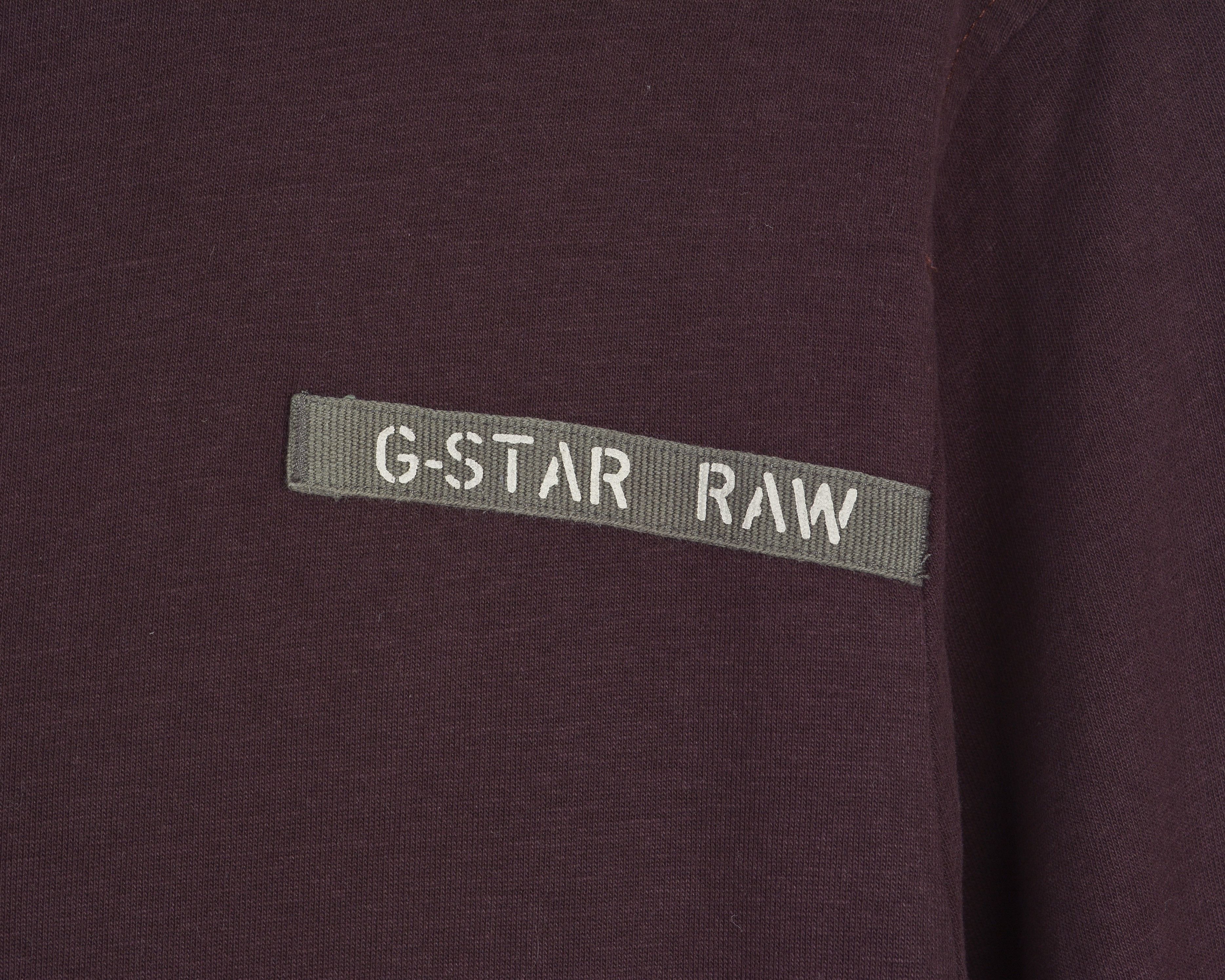 G-Star Zip Up Jumper Jacket Cardigan Sweatshirt Sweater Burgundy Size US XXL / EU 58 / 5 - 3 Thumbnail