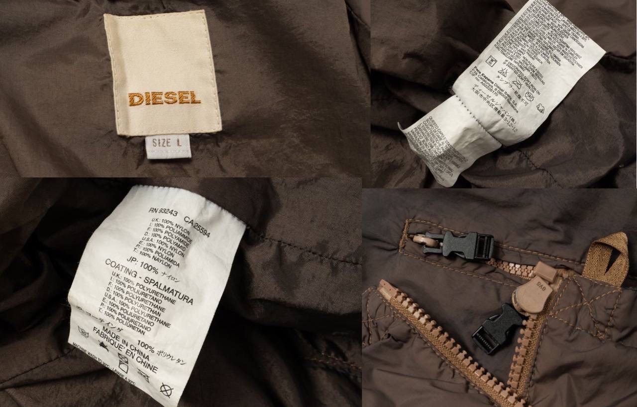Diesel 🔵DIESEL Vintage Nylon Bomber Jacket Size US L / EU 52-54 / 3 - 3 Thumbnail