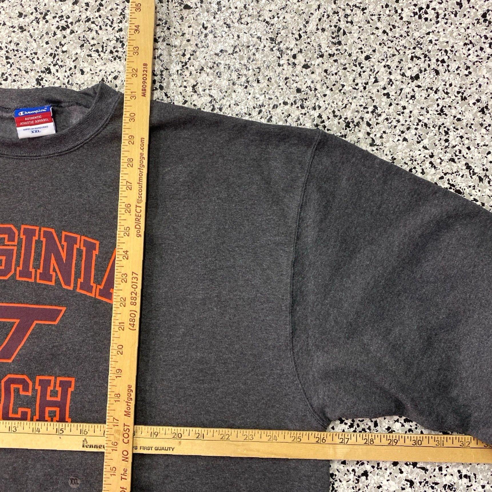 Champion VINTAGE Champion Virginia Tech Hokies Crewneck Sweatshirt Gray XXL NEW Size US XXL / EU 58 / 5 - 3 Thumbnail