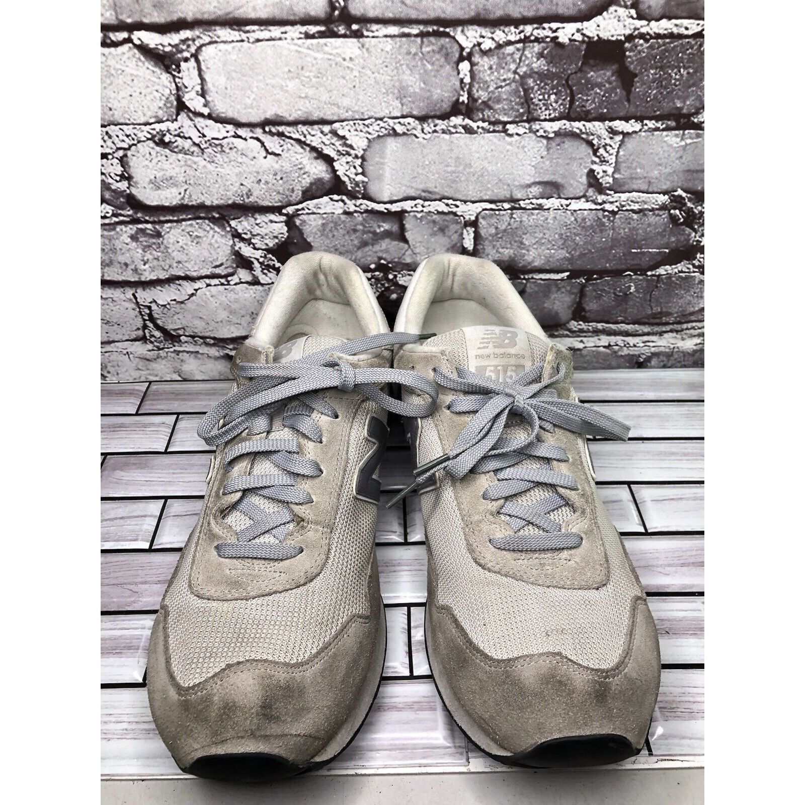 New Balance New Balance 515 Gray Synthetic Classic Lace Up Running Shoes Size US 14 / EU 47 - 18 Thumbnail