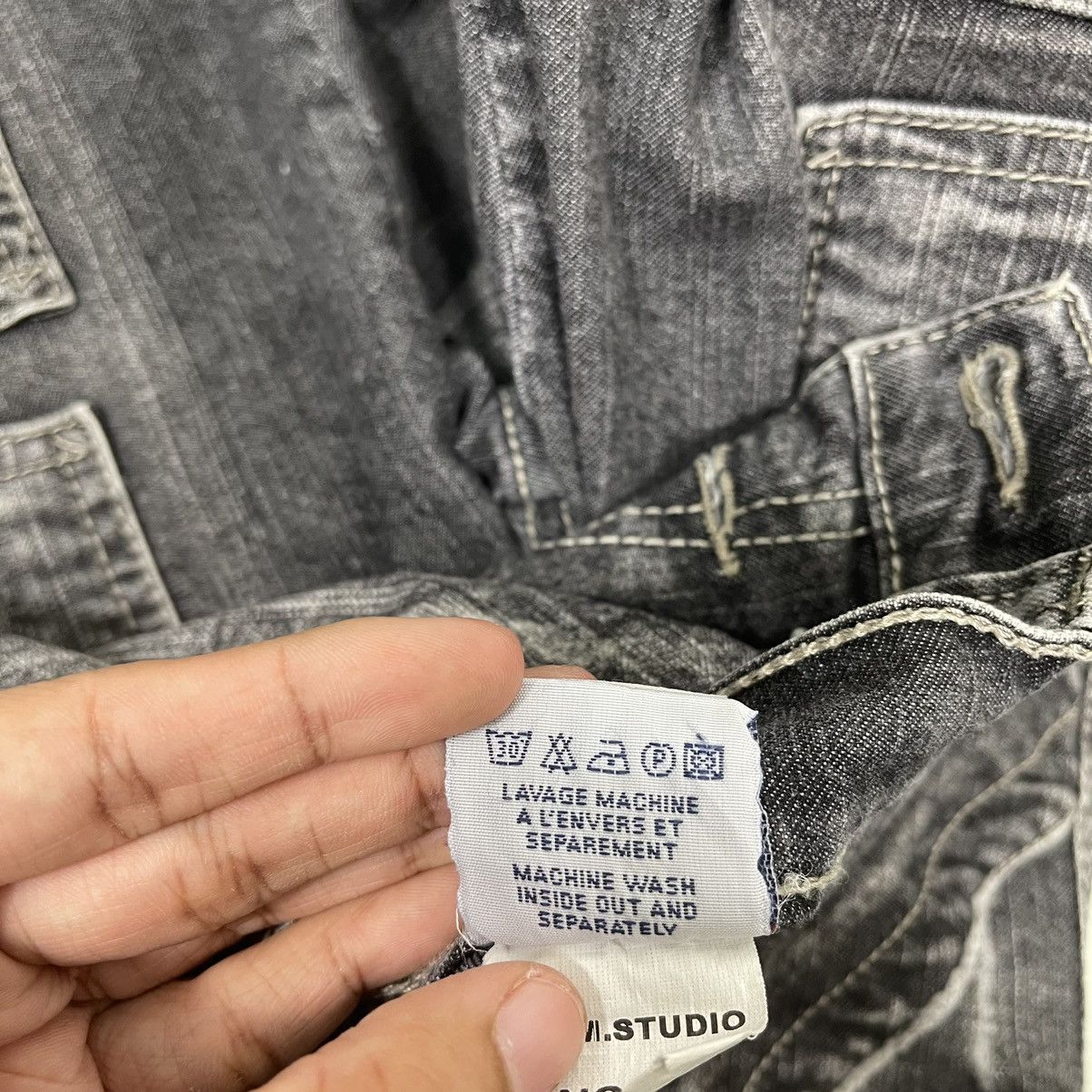 GOSTAR DE FUGA Denim Studio Bootcut Multipocket Flare Jeans Size US 27 - 19 Thumbnail