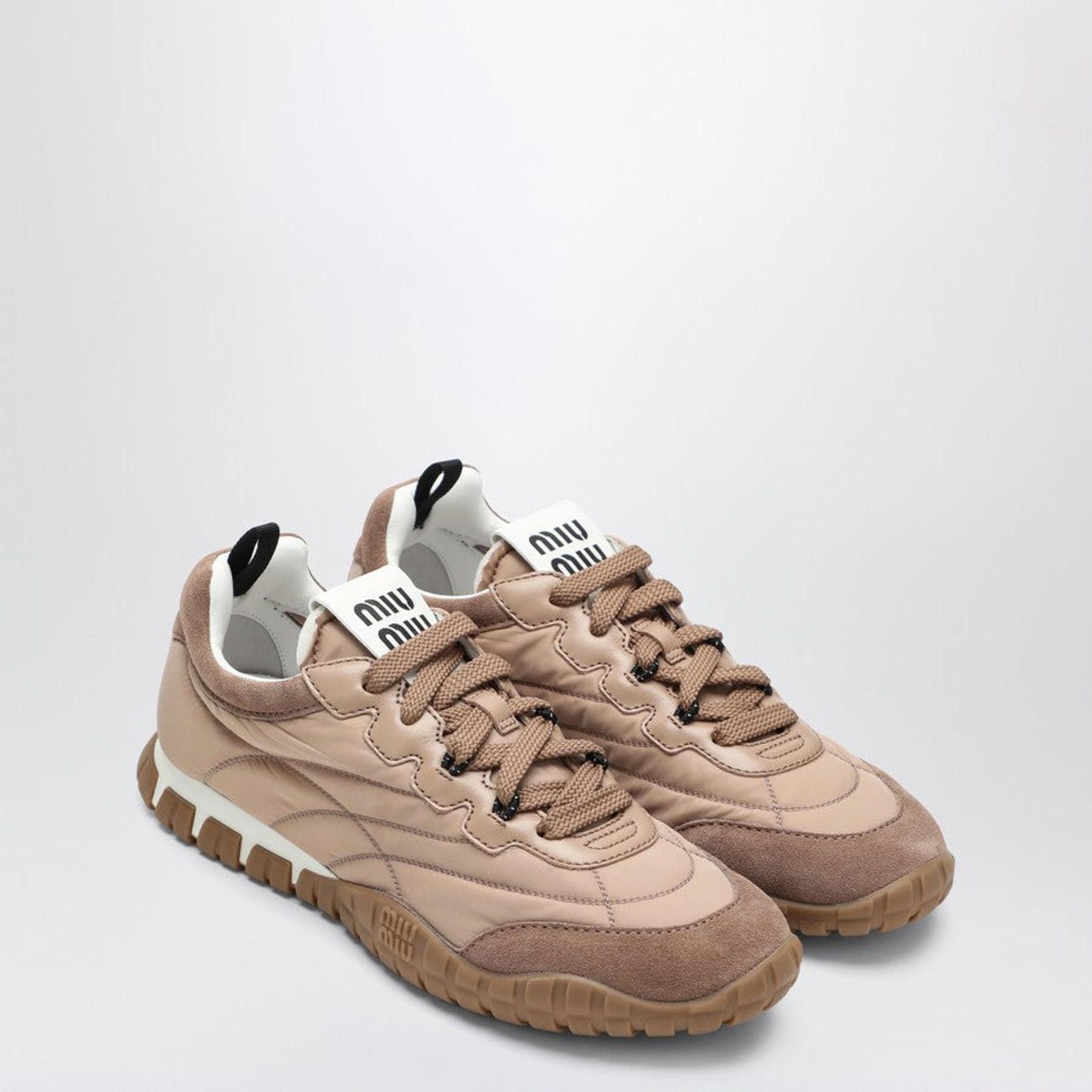 Miu Miu MIU MIU TYRE AND SUEDE SNEAKER SIZE 41 Size ONE SIZE - 2 Thumbnail