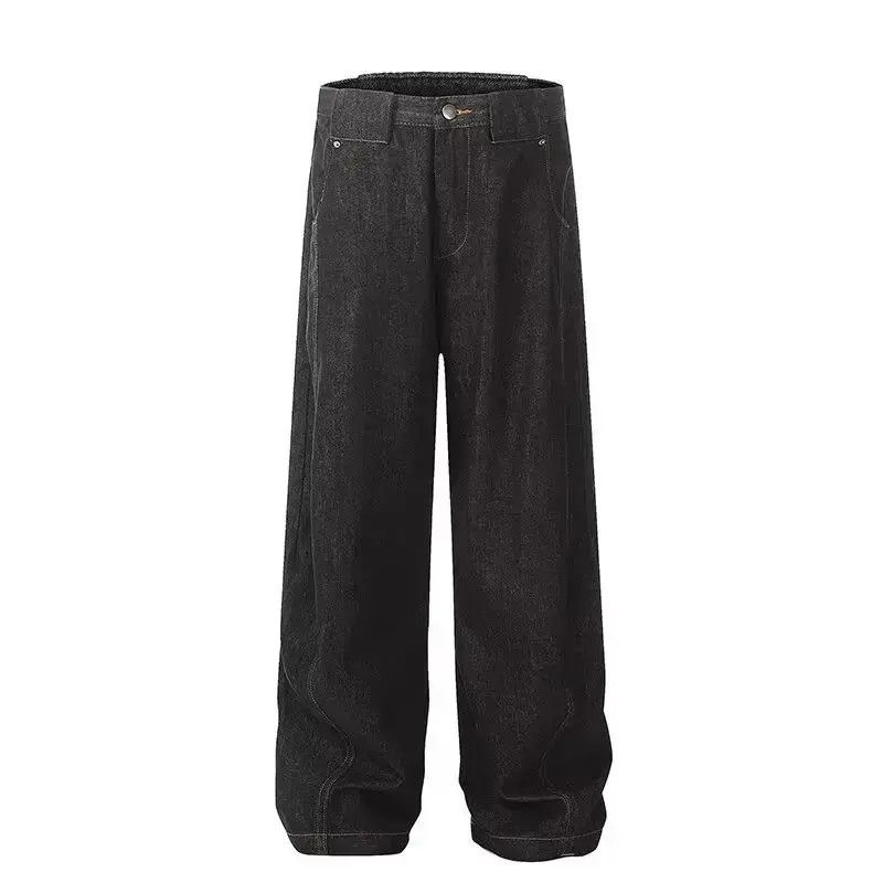 Japanese Brand Retro loose straight casual micro flared jeans Size US 32 / EU 48 - 5 Thumbnail