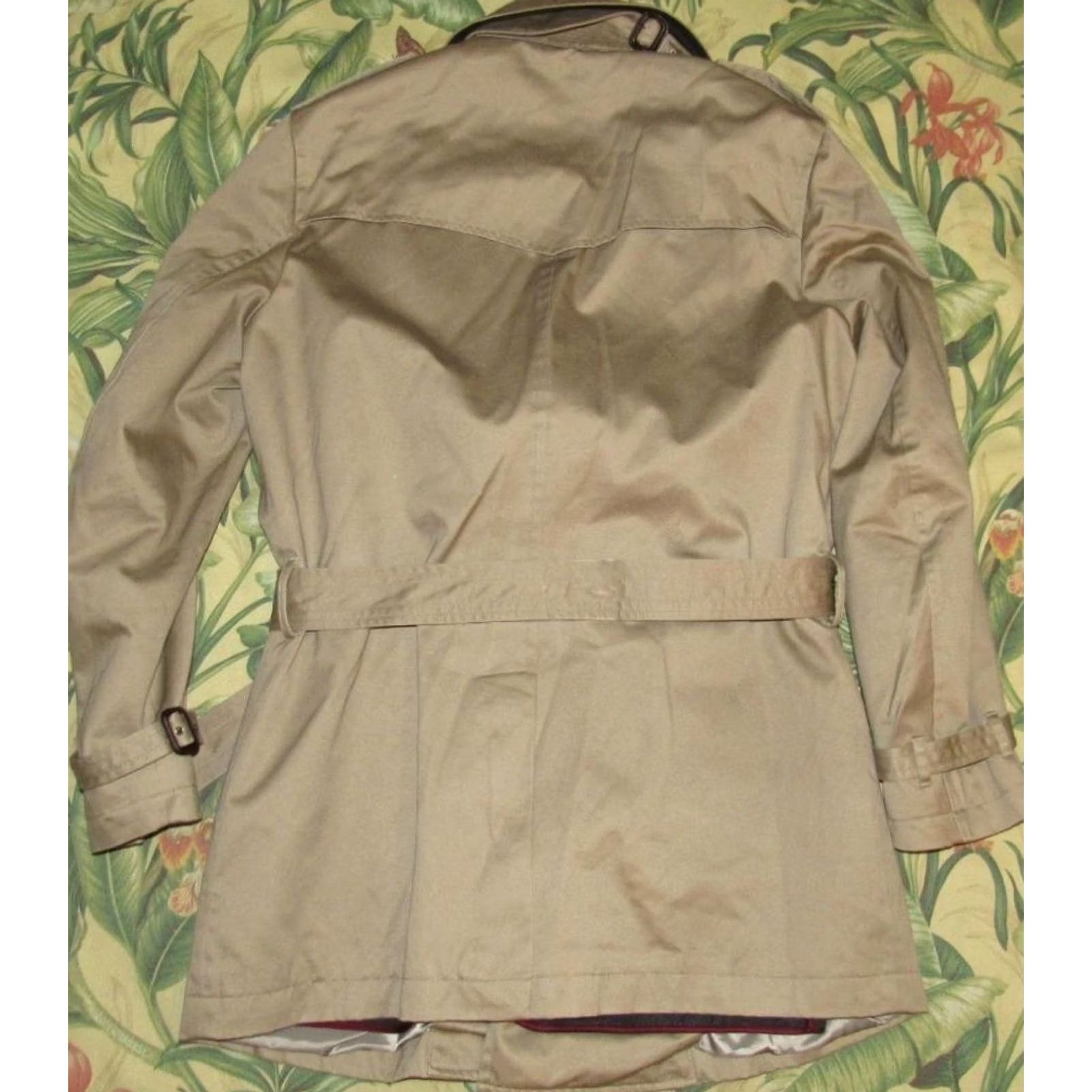 Banana Republic Banana Republic Tan Belted Wool Lined Trench Coat Jacket Large Mens Size US L / EU 52-54 / 3 - 4 Thumbnail