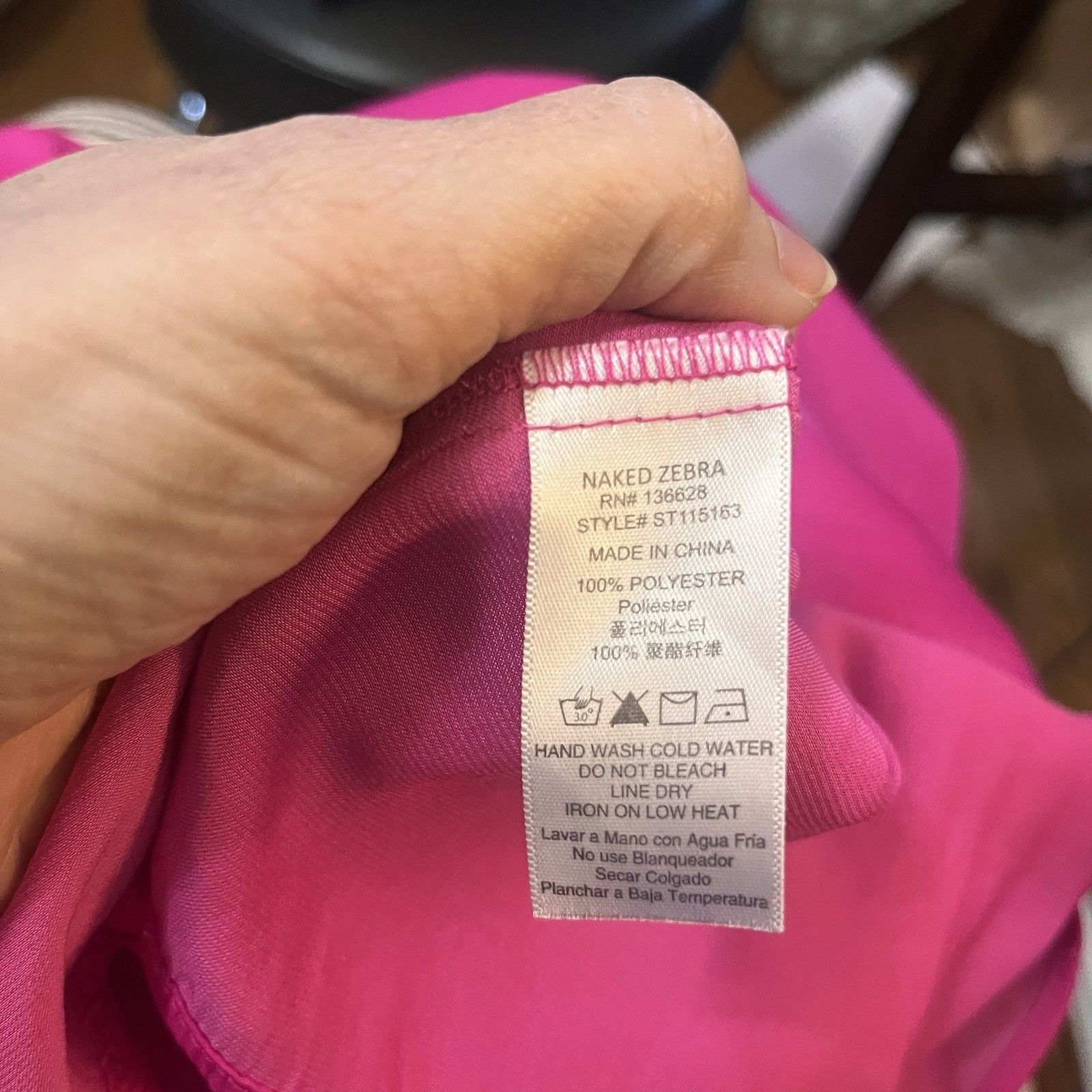 Other Naked Zebra Tank Top Sz S Hot Pink Twisted High Neck Barbie Size S / US 4 / IT 40 - 8 Thumbnail